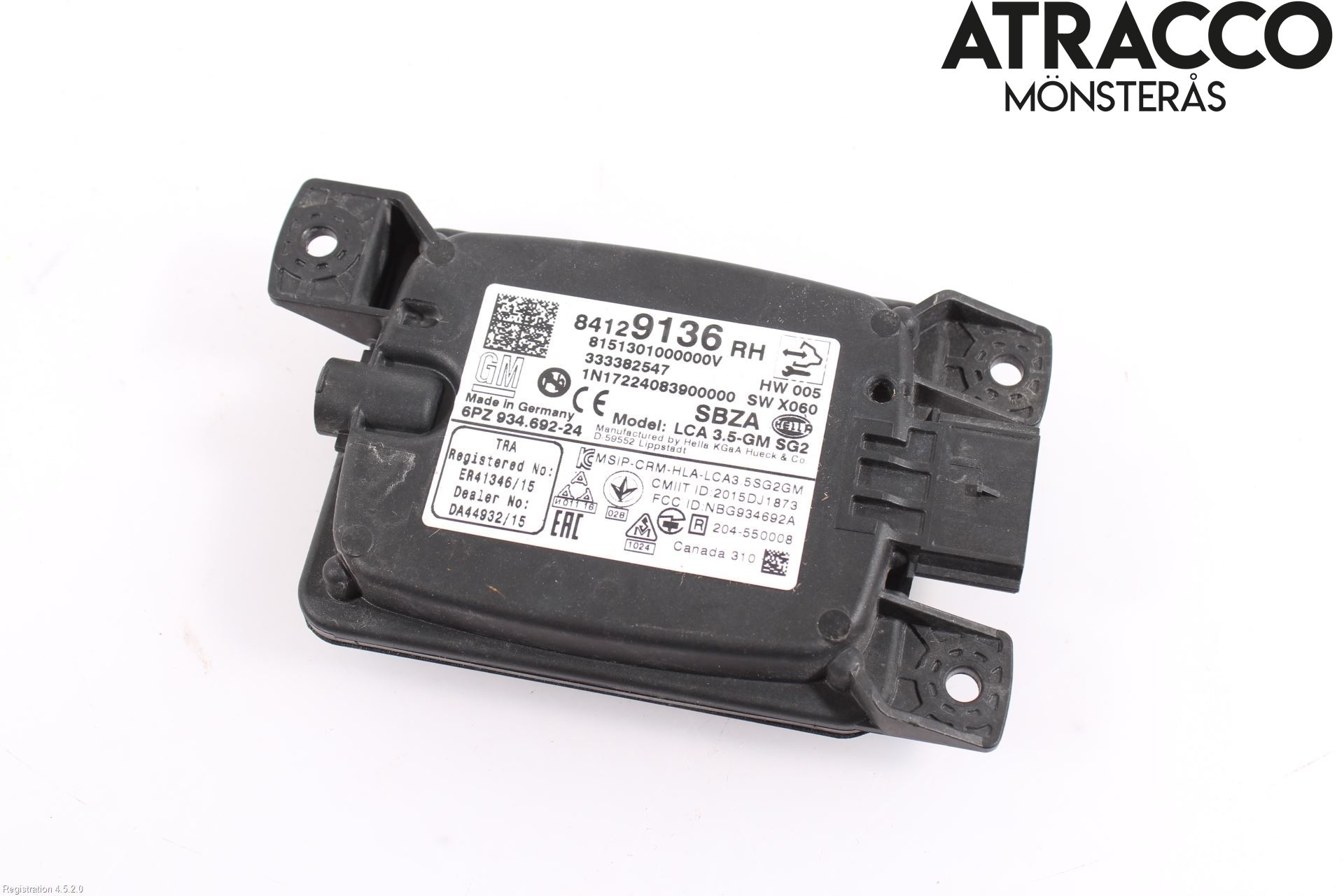 Opel INSIGNIA 17- Sensor Aktivt Kollisionsskydd