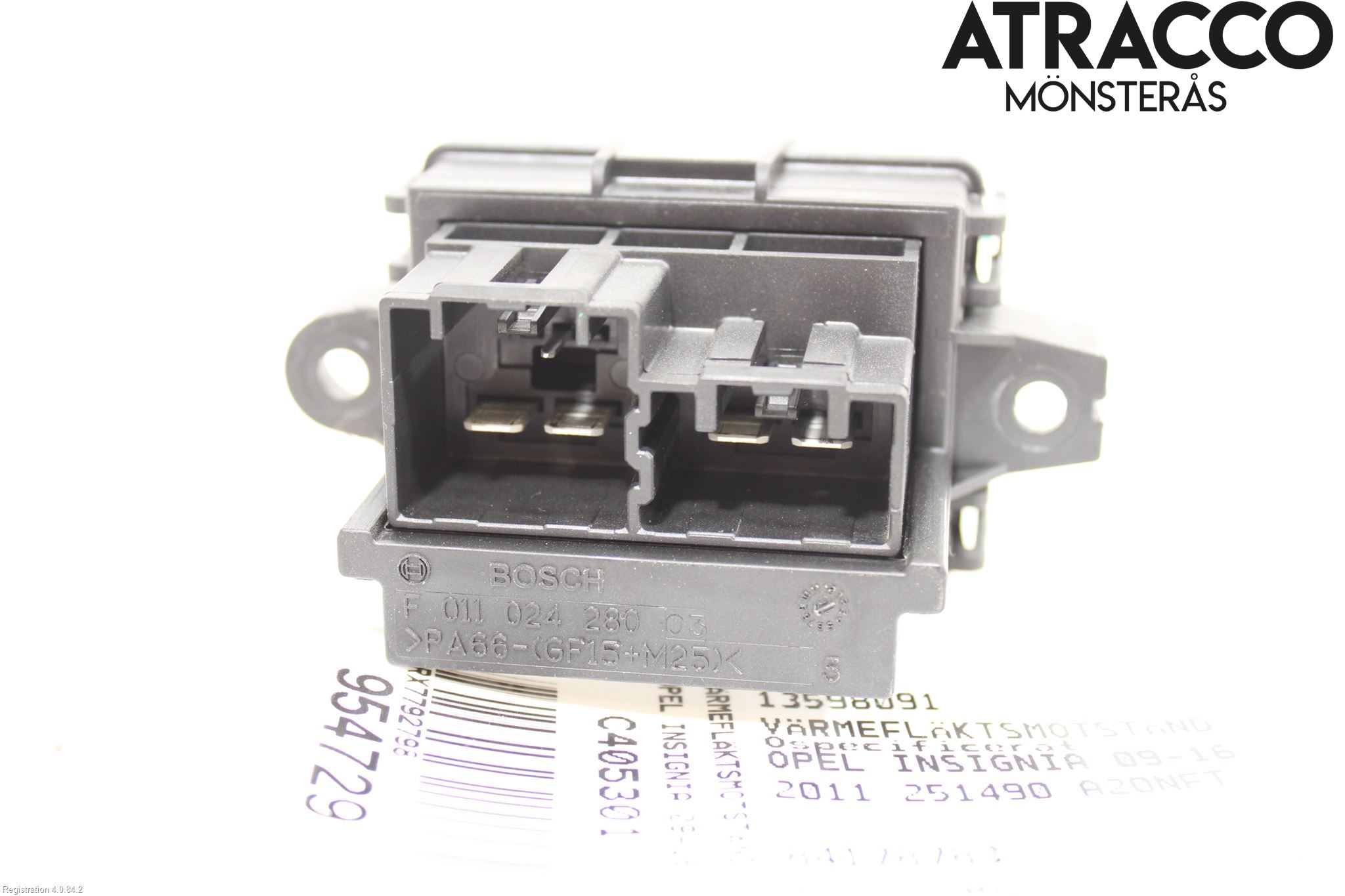 Opel INSIGNIA 09-16 Värmefläktsmotstånd