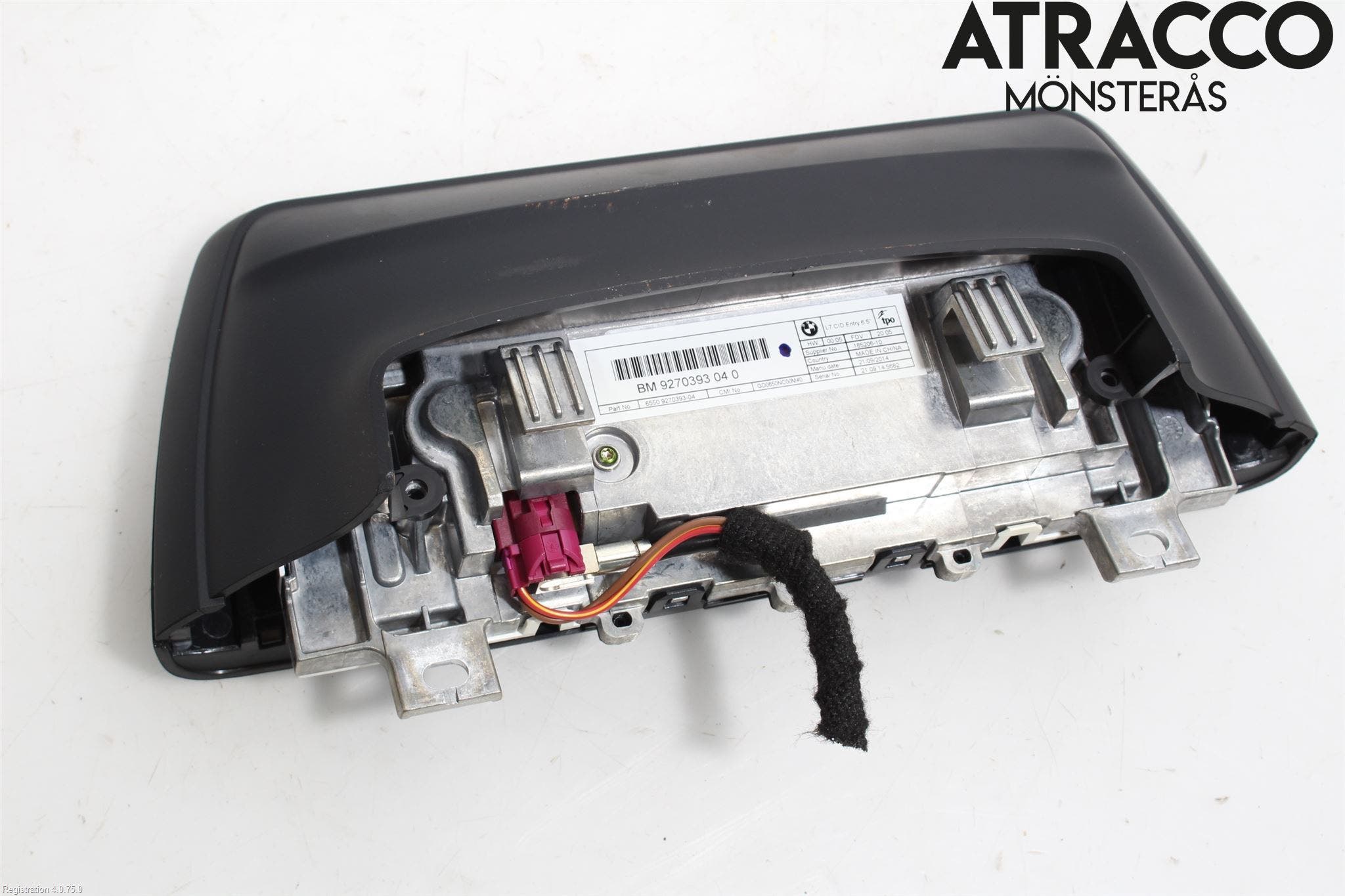 BMW 3 F30/F31/F80 12-19 Bildskärm