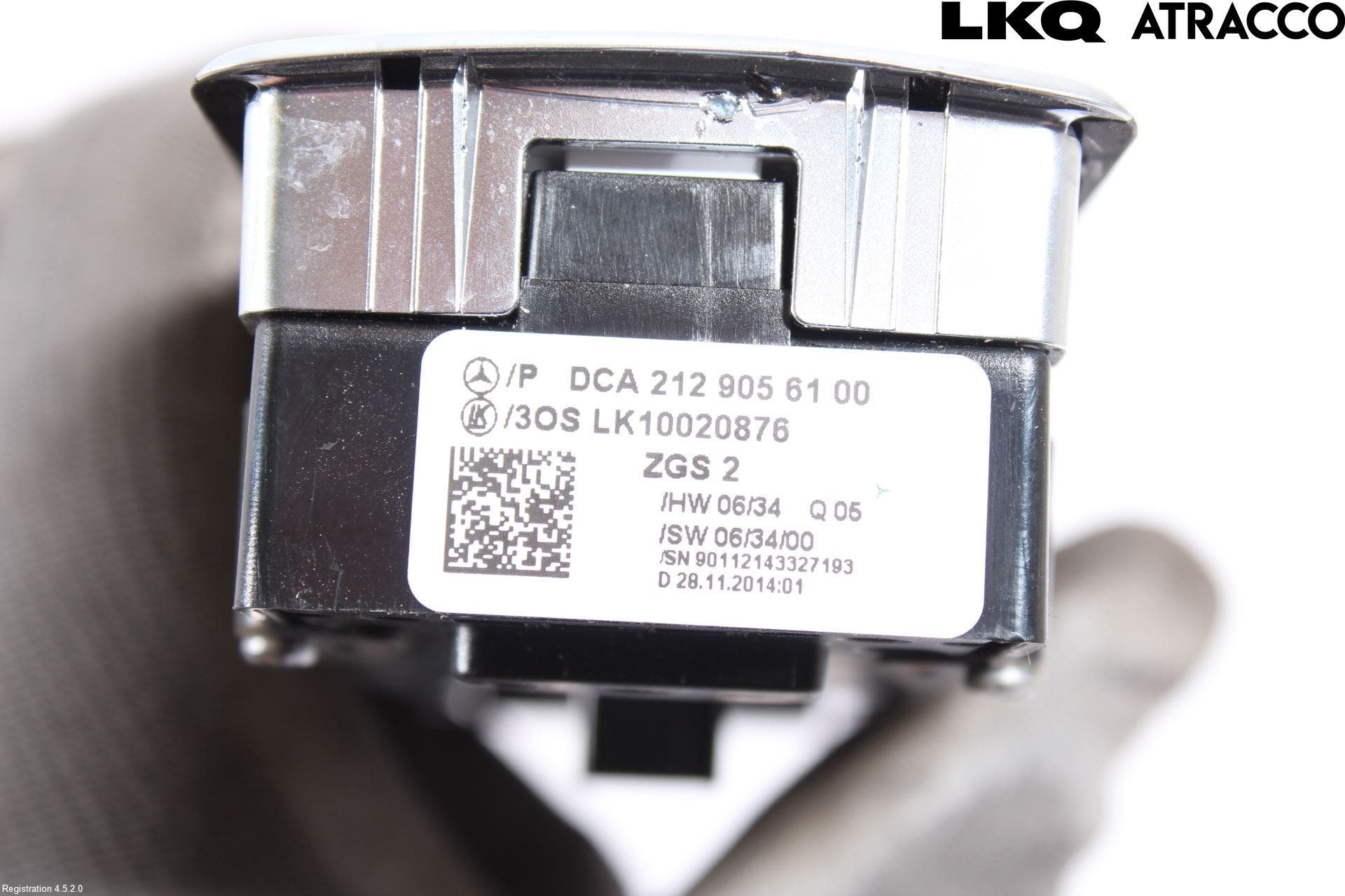 Mercedes-Benz MB E-KLASS (W212) 09-16 Strömställare Elhiss