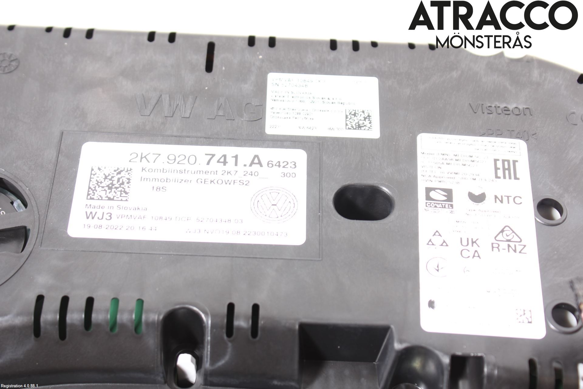 Volkswagen VW CADDY 21- Instrument Komb