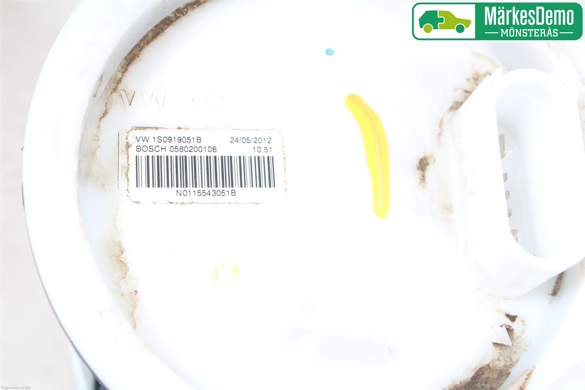 Volkswagen VW UP! / E-UP! Bränslepump El