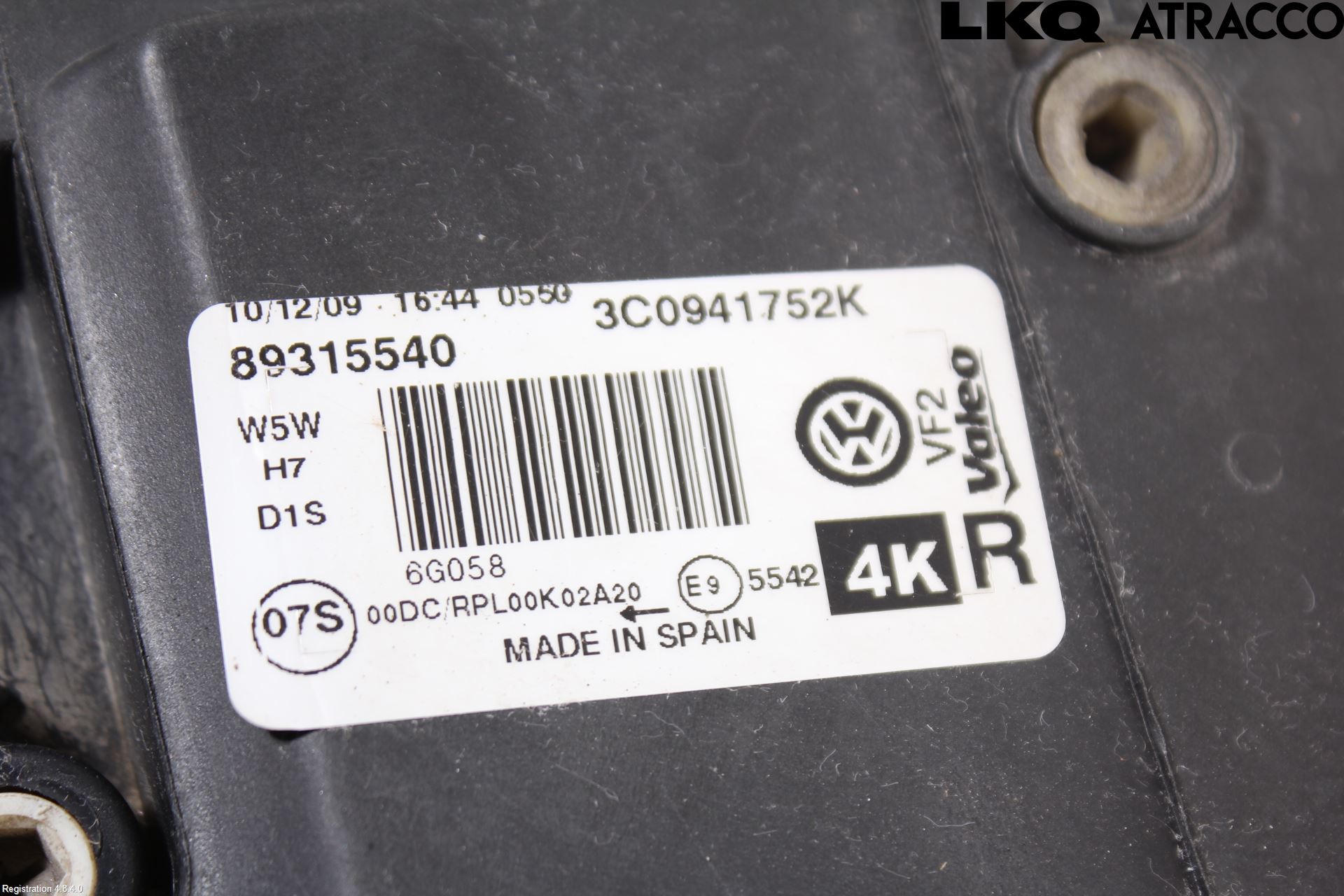 Volkswagen VW PASSAT 05-11 Strålkastare Höger