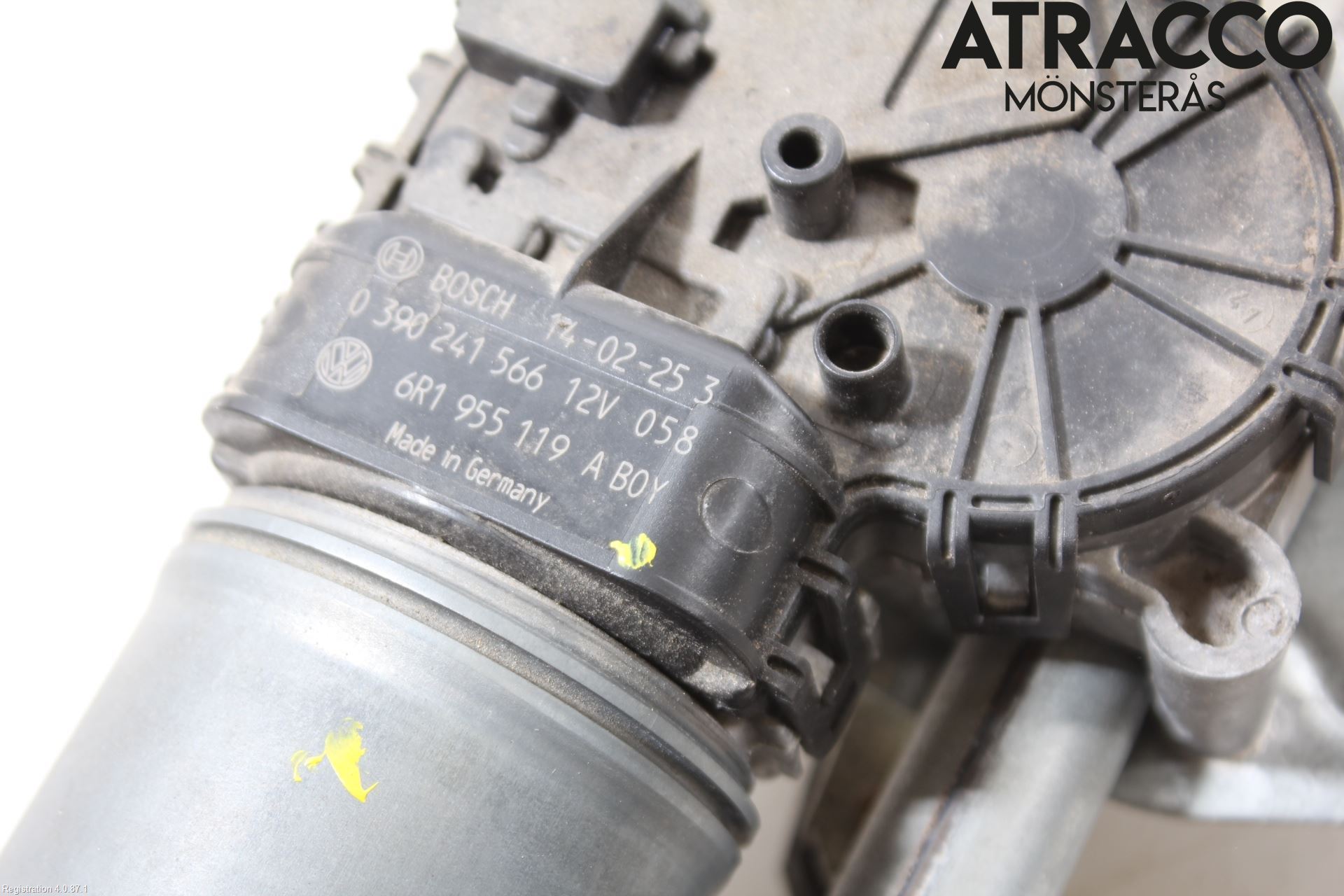 Volkswagen VW UP! / E-UP! Torkarmotor Vindruta