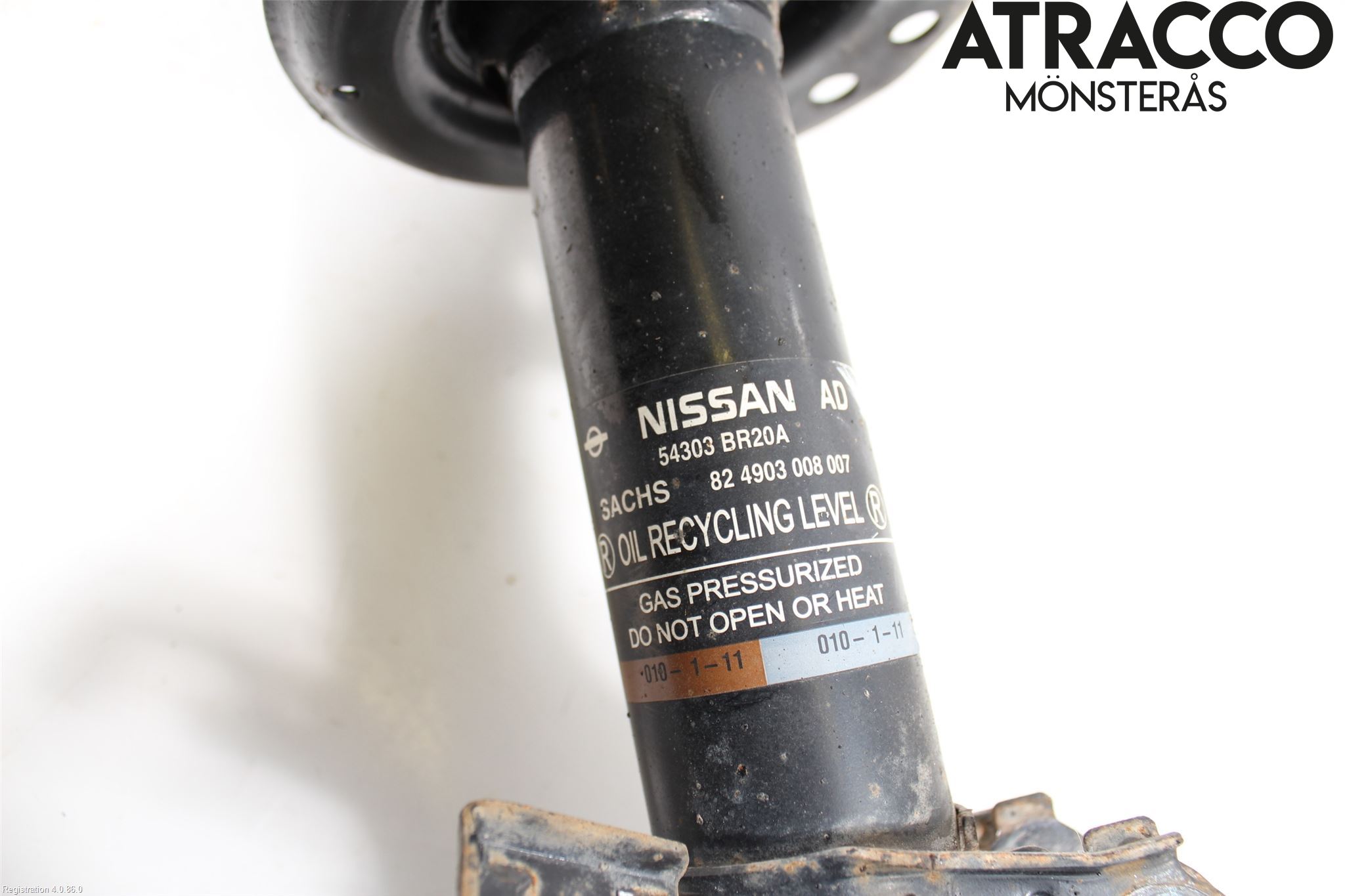Nissan QASHQAI+2  10-14 Fjäderben Fram Vänster