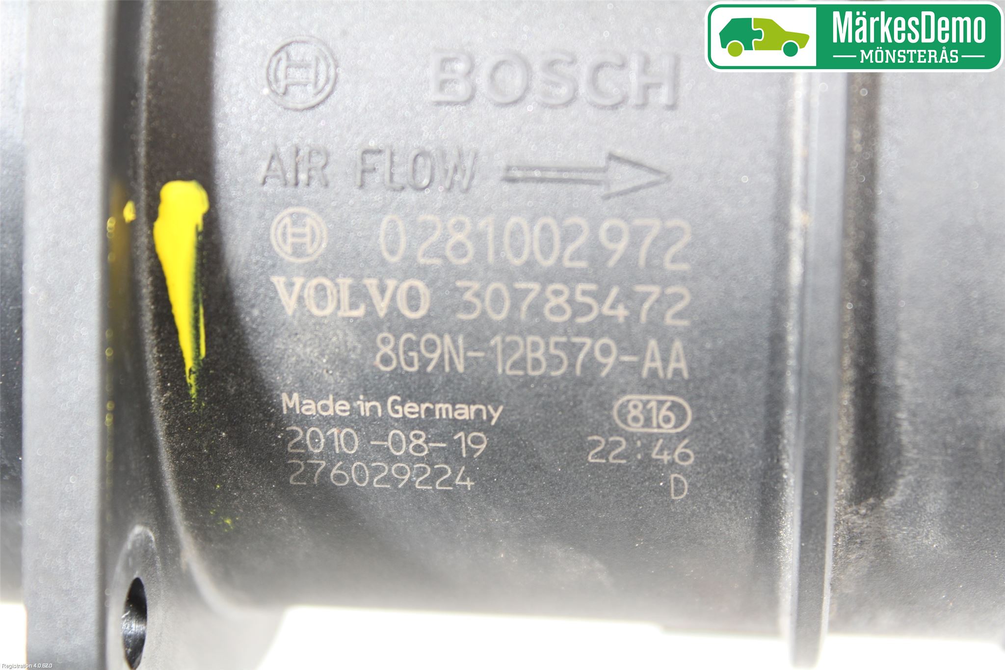 Volvo V70 08-13 Injluftmassamätare