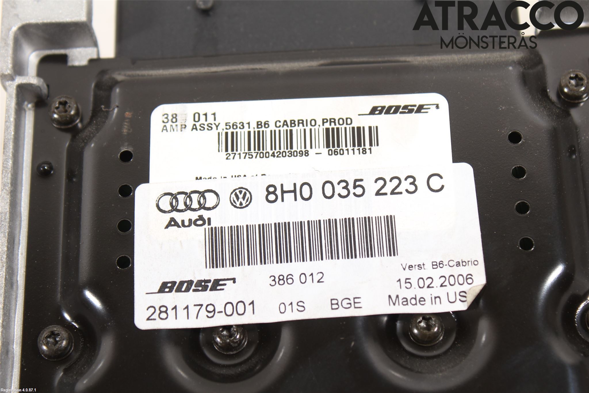 Audi A4/S4 05-07 Radio-Stereo Förstärkare