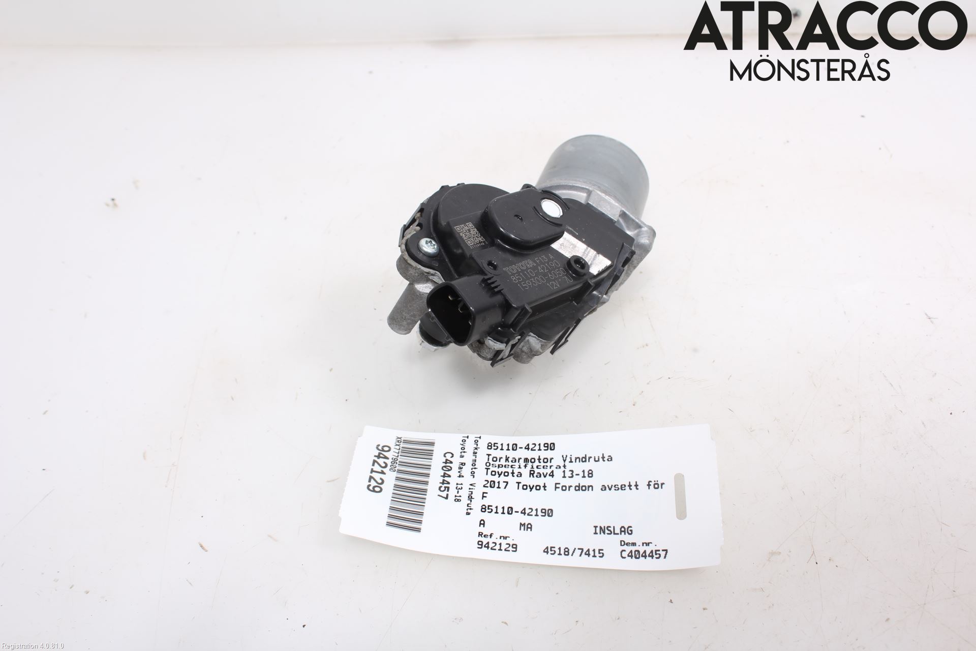 Toyota RAV4 13-18 Torkarmotor Vindruta