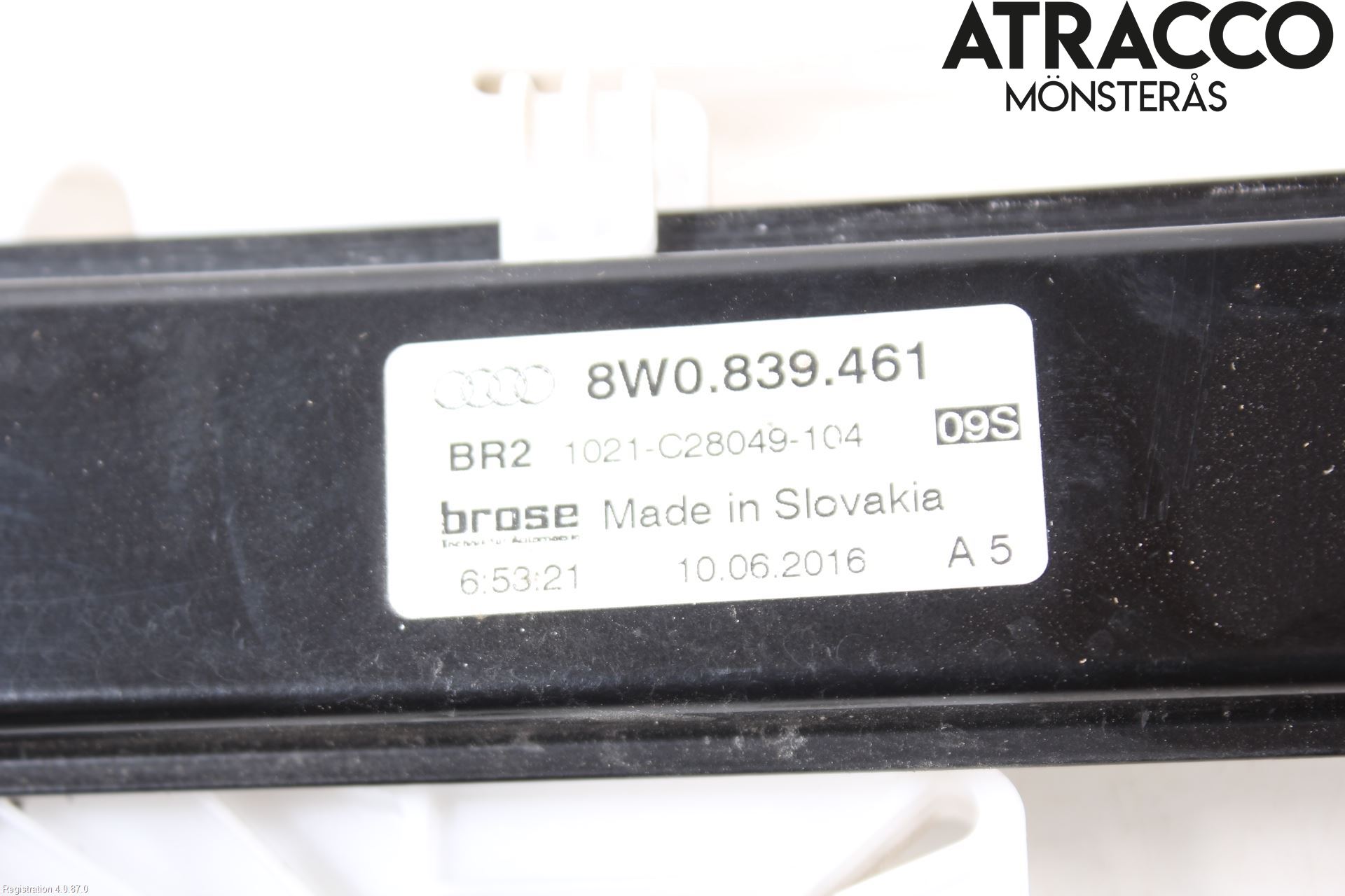 Audi A4/S4 B9 16-19 Fönsterhiss El Kompl