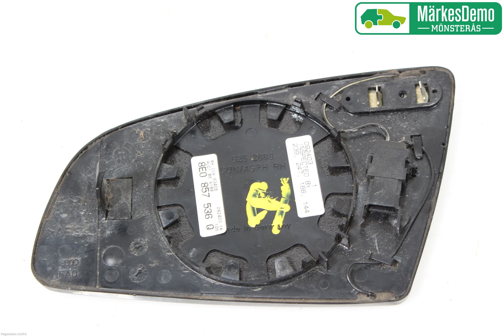 Audi A4/S4 01-05 Spegelglas Hö