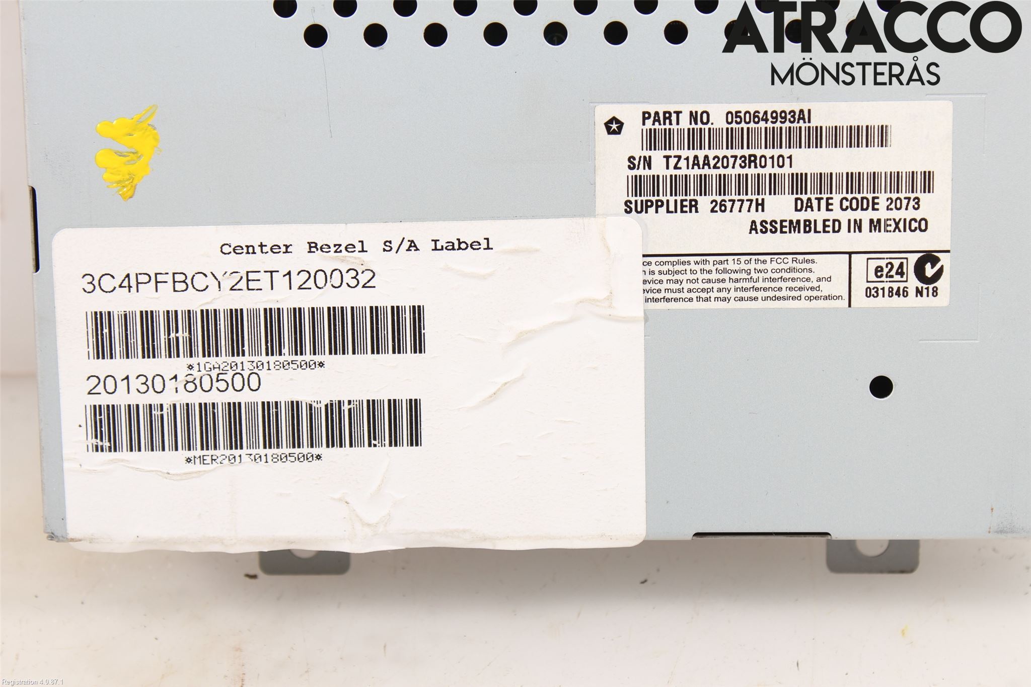 Fiat FREEMONT Bildskärm