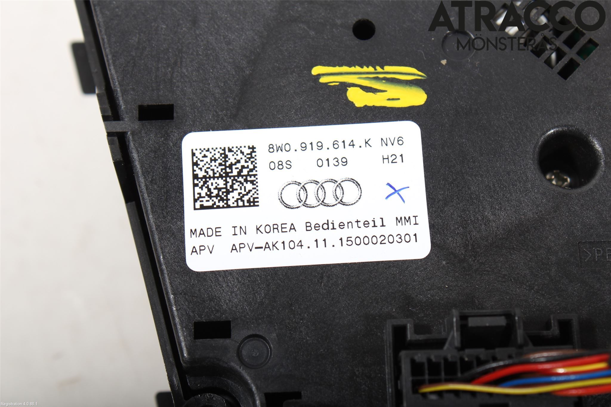 Audi A4/S4 B9 16-19 Strömställare Multifunktion