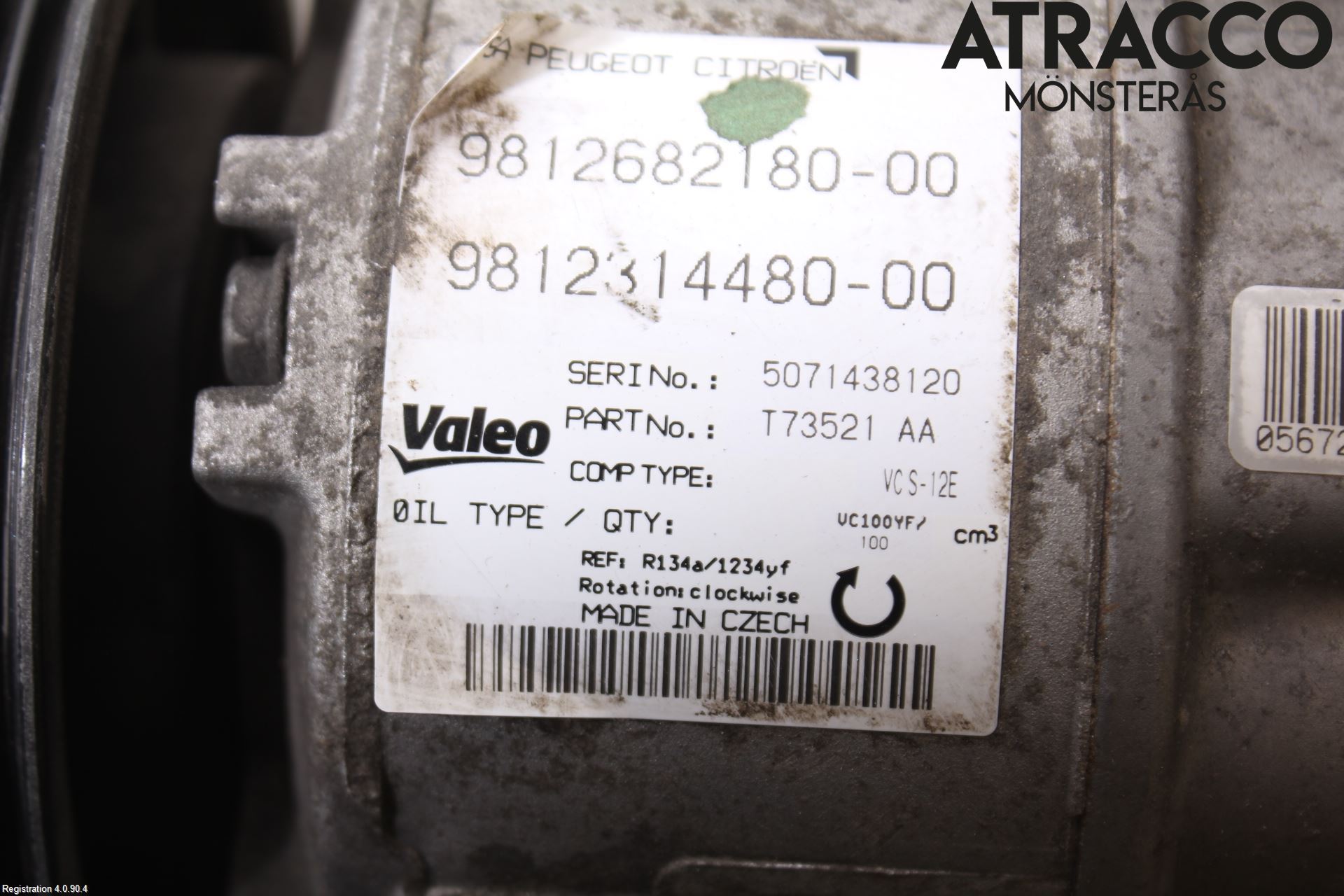 Peugeot 308 14-21 Ac Kompressor