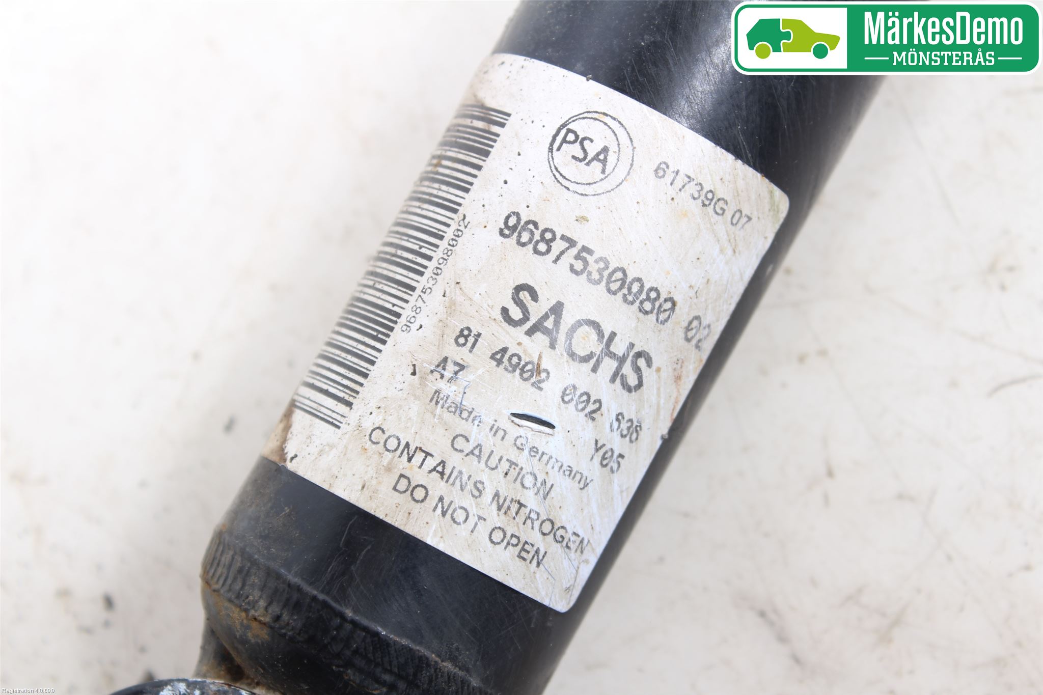 Citroen BERLINGO 08-18 Stötdämpare Bak