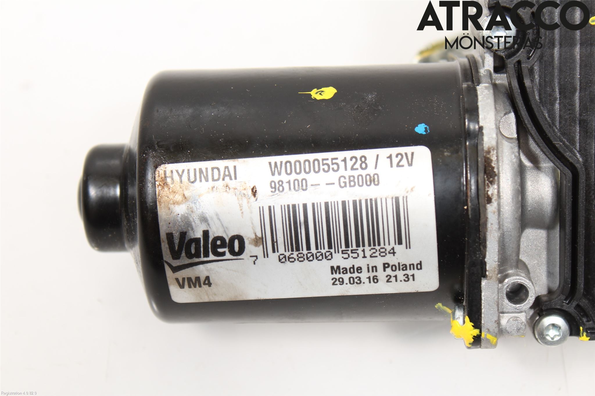 Hyundai i20 GB 15-20 Torkarmotor Vindruta
