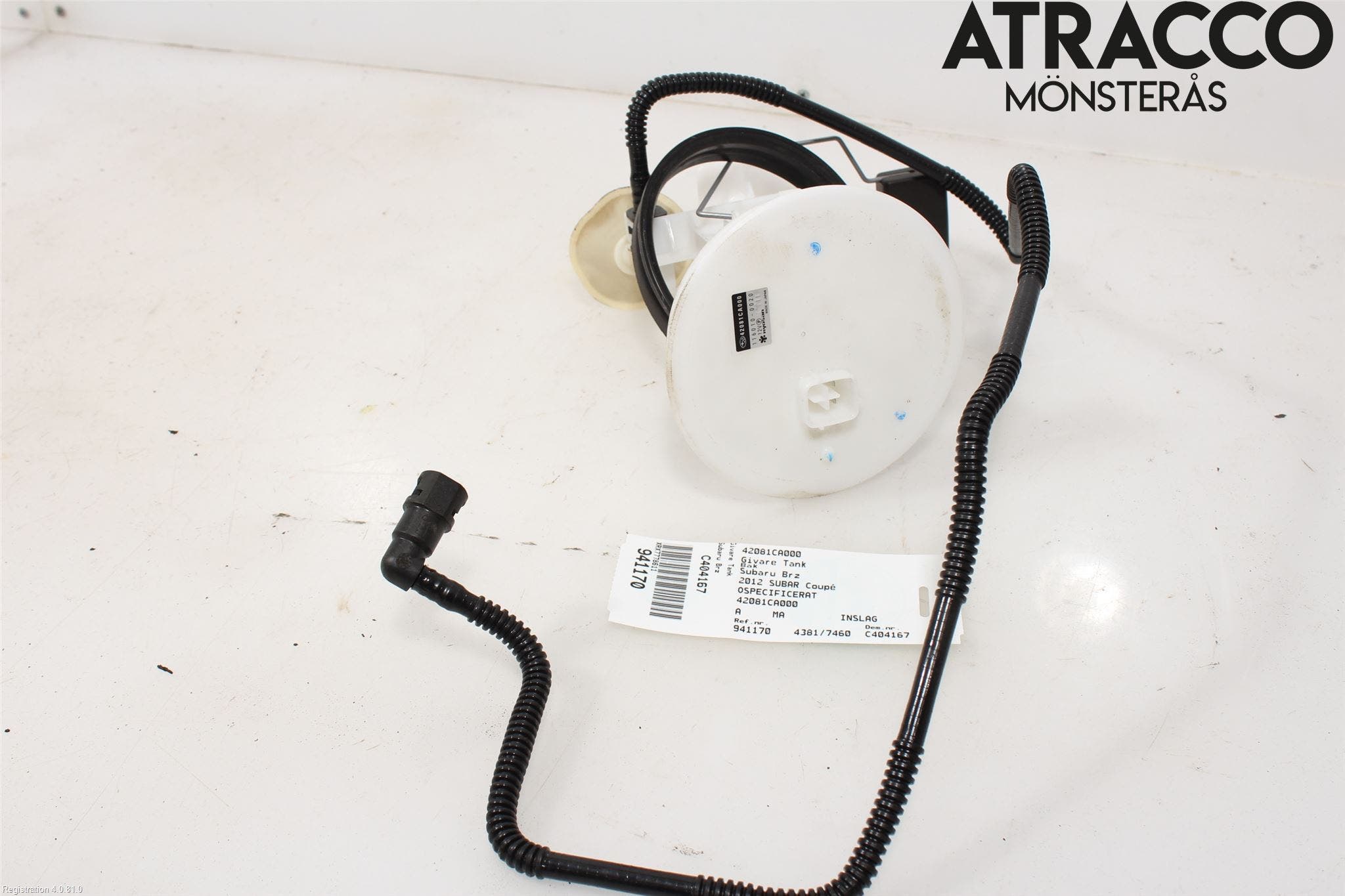 Subaru BRZ Givare Tank