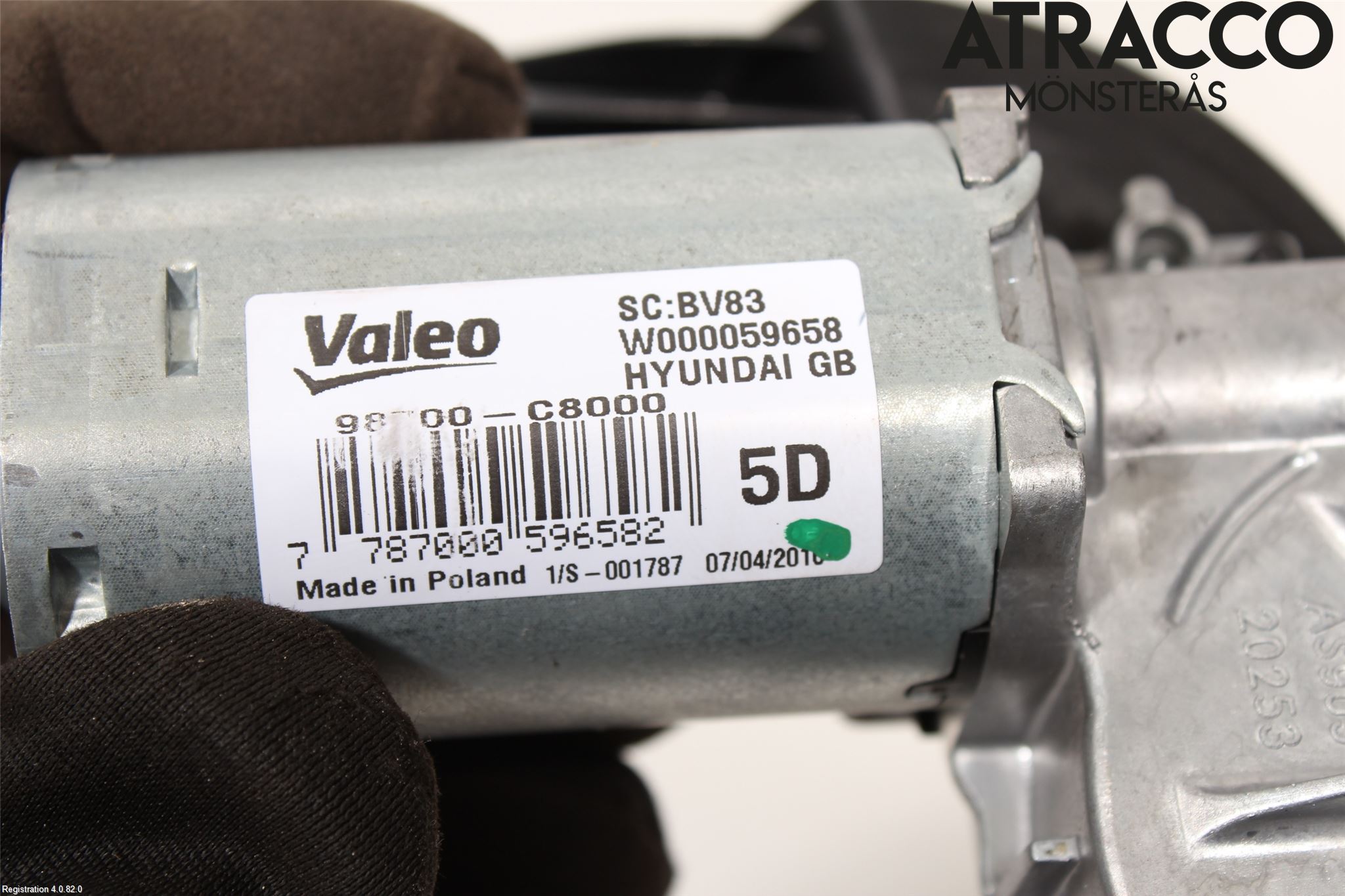 Hyundai i20 GB 15-20 Torkarmotor Baklucka