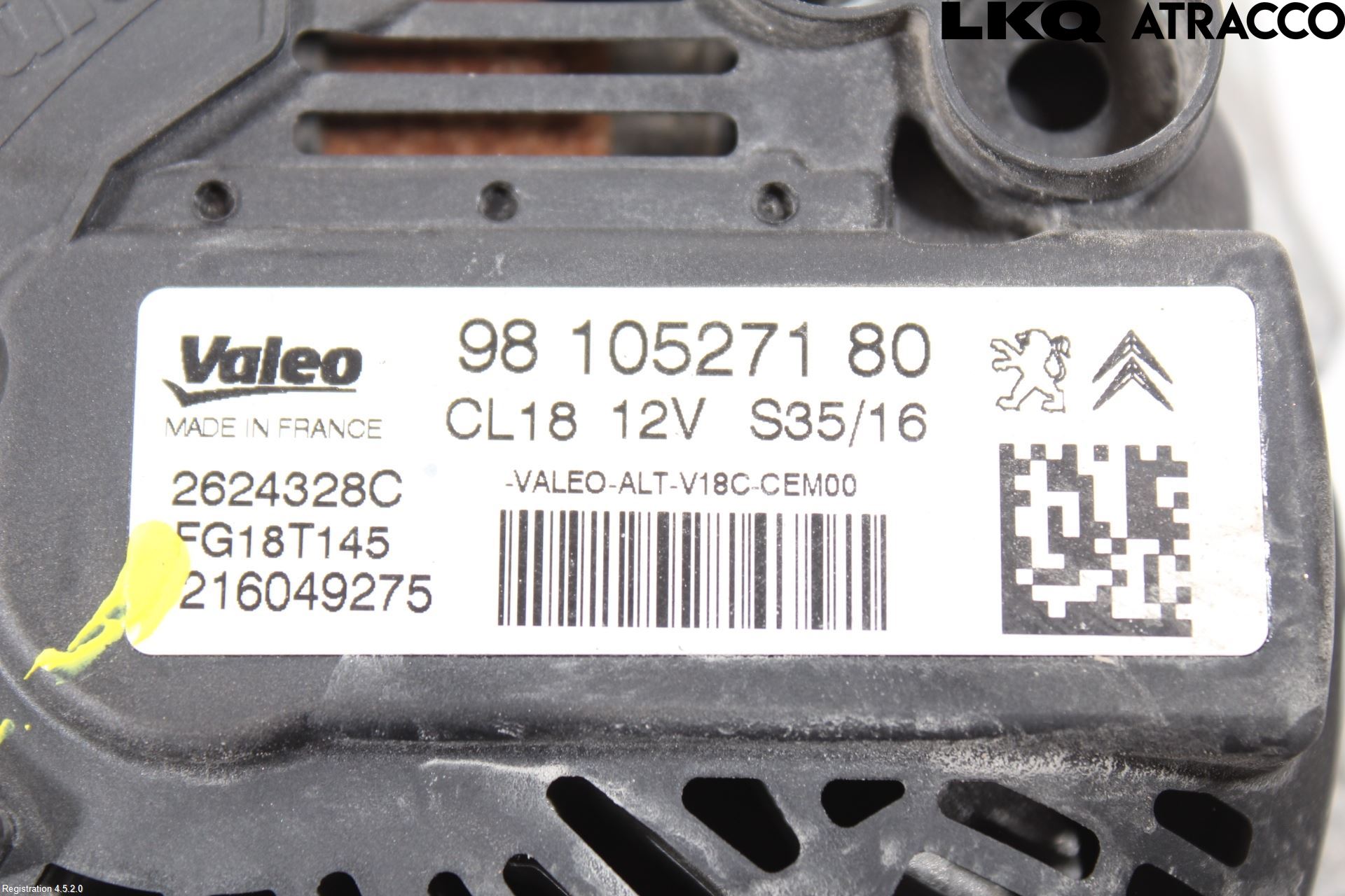 Peugeot PARTNER 16-18 Generator