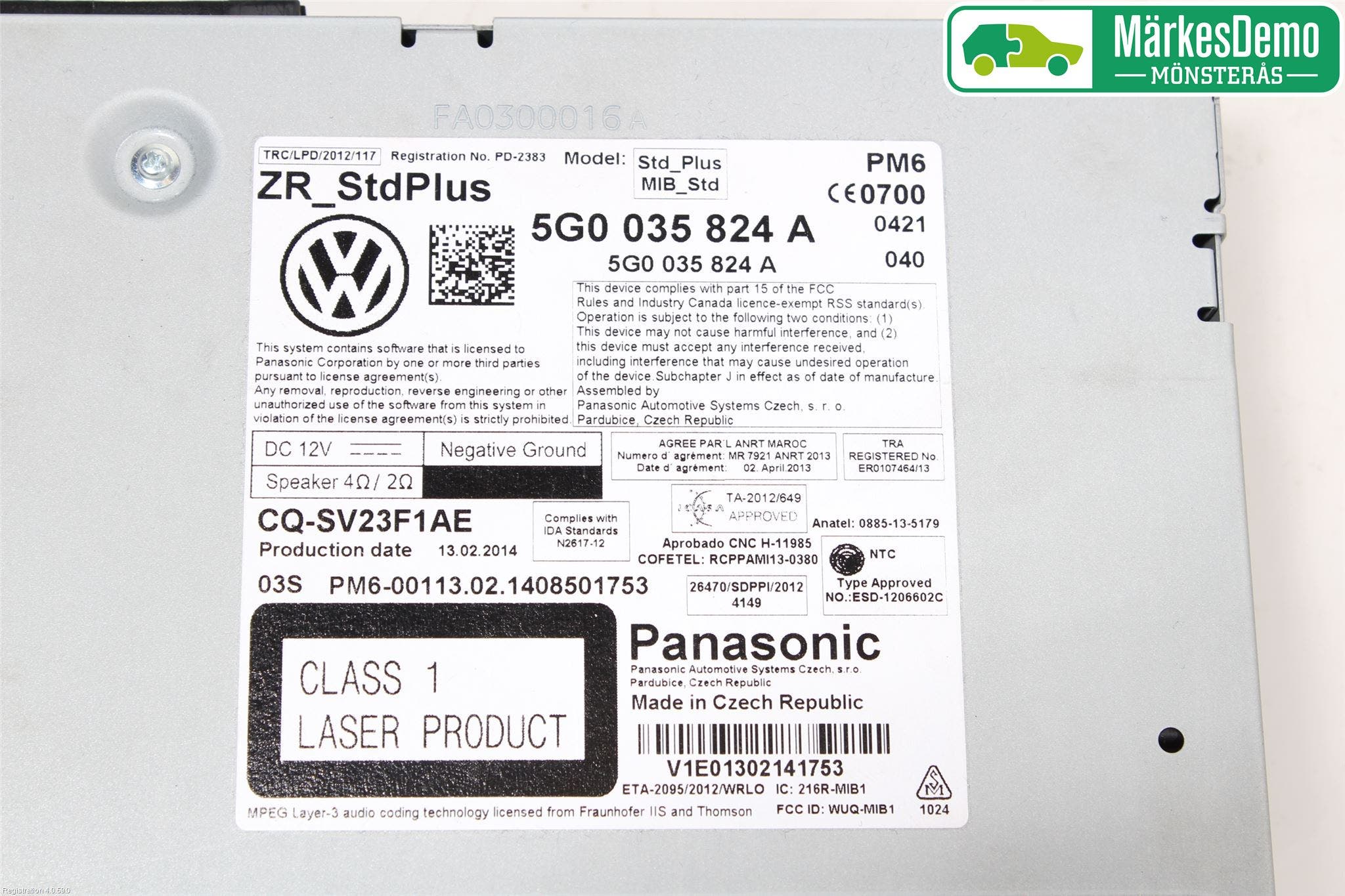 Volkswagen VW GOLF / E-GOLF VII 13-20 Radio