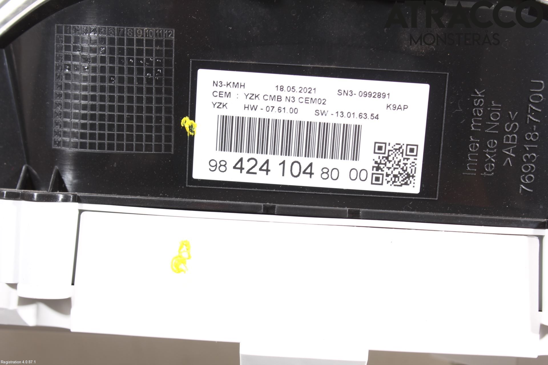 Peugeot PARTNER/E-PARTNER 19- Instrument Komb