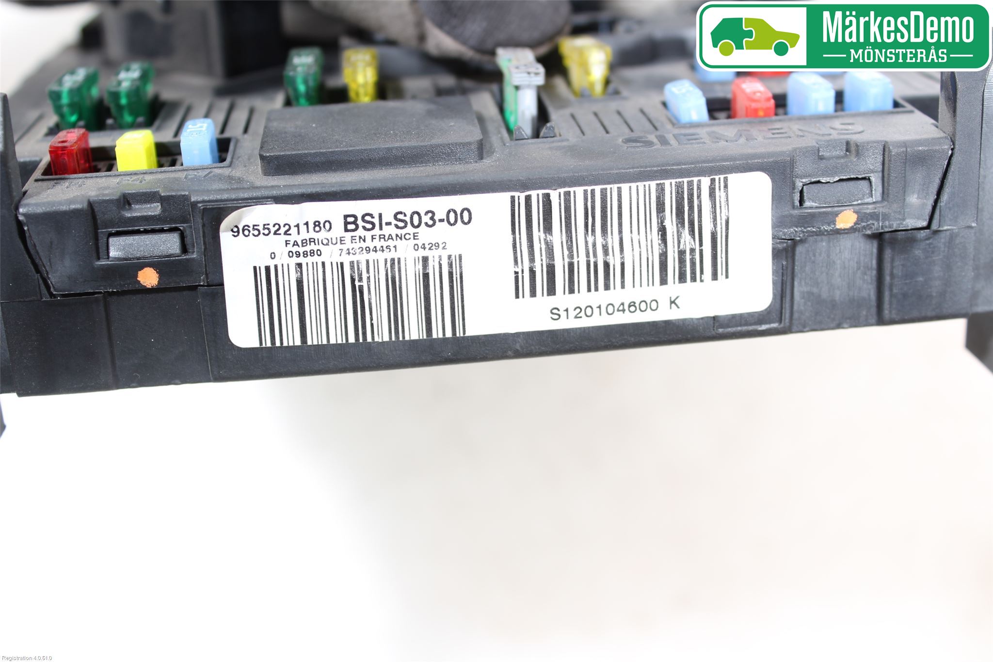 Peugeot 407 Säkringsdosa-Elcentral