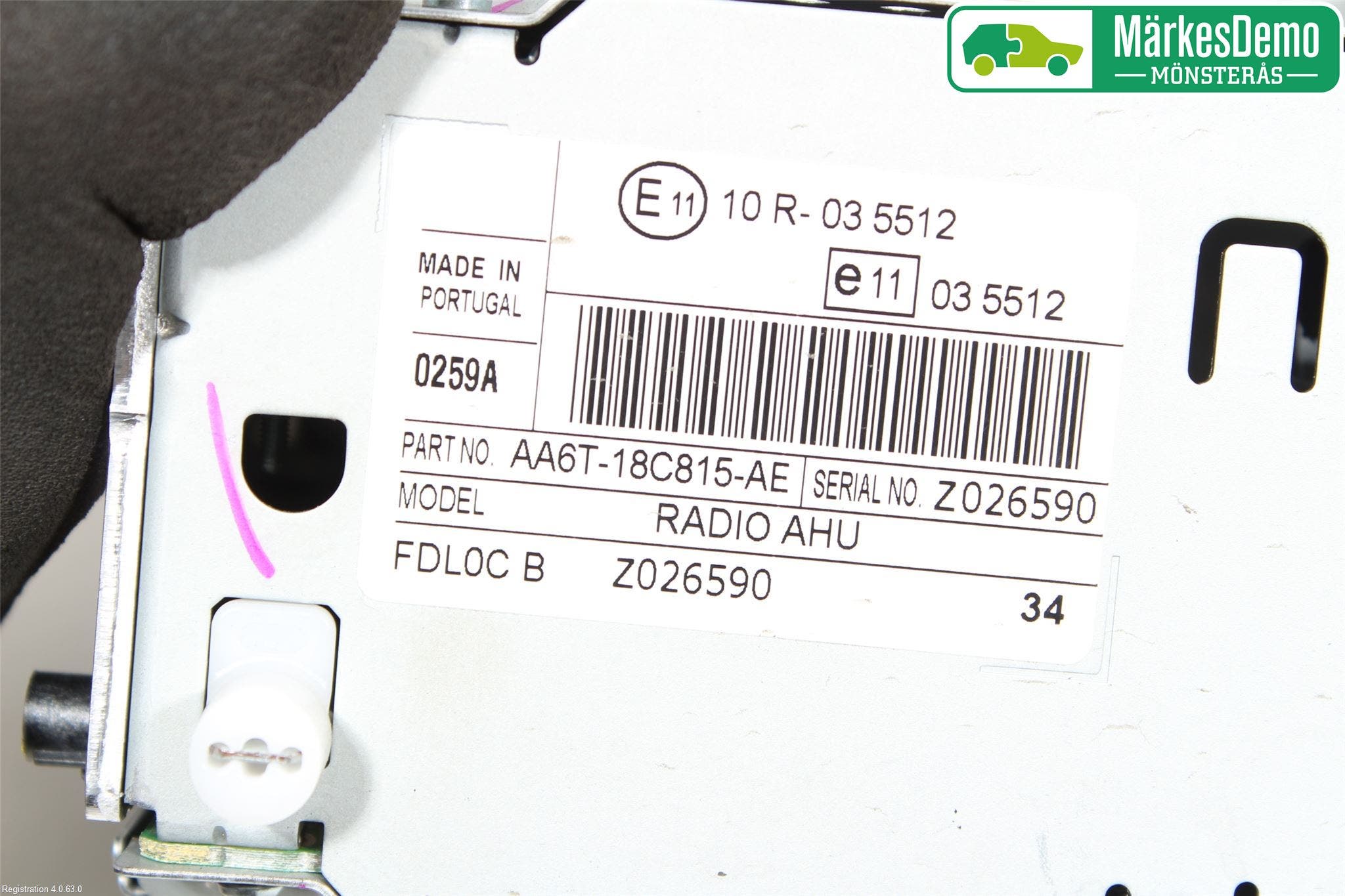 Ford FIESTA 09-12 Radio