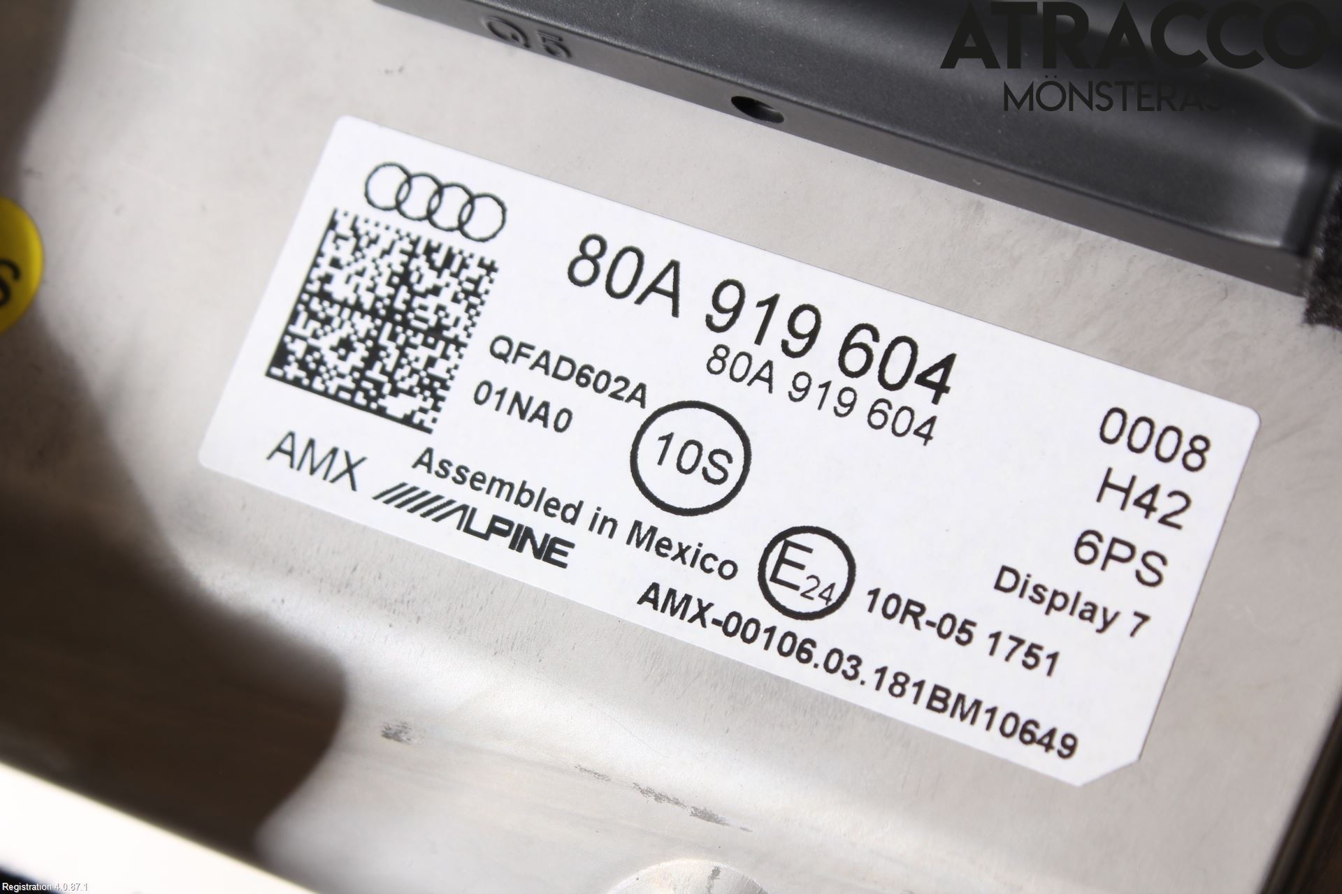 Audi Q5/SQ5 17- Multifunktionsdisplay