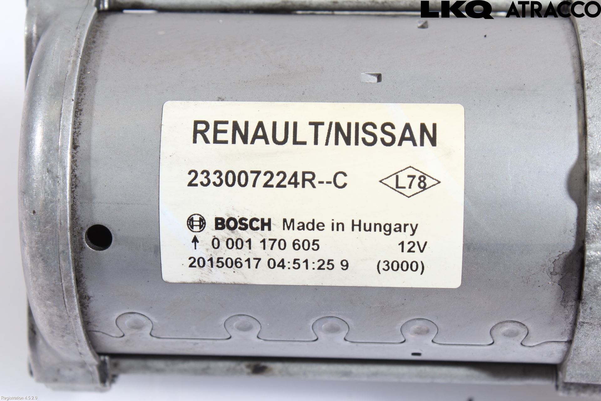 Nissan QASHQAI 14-17 Startmotor Diesel