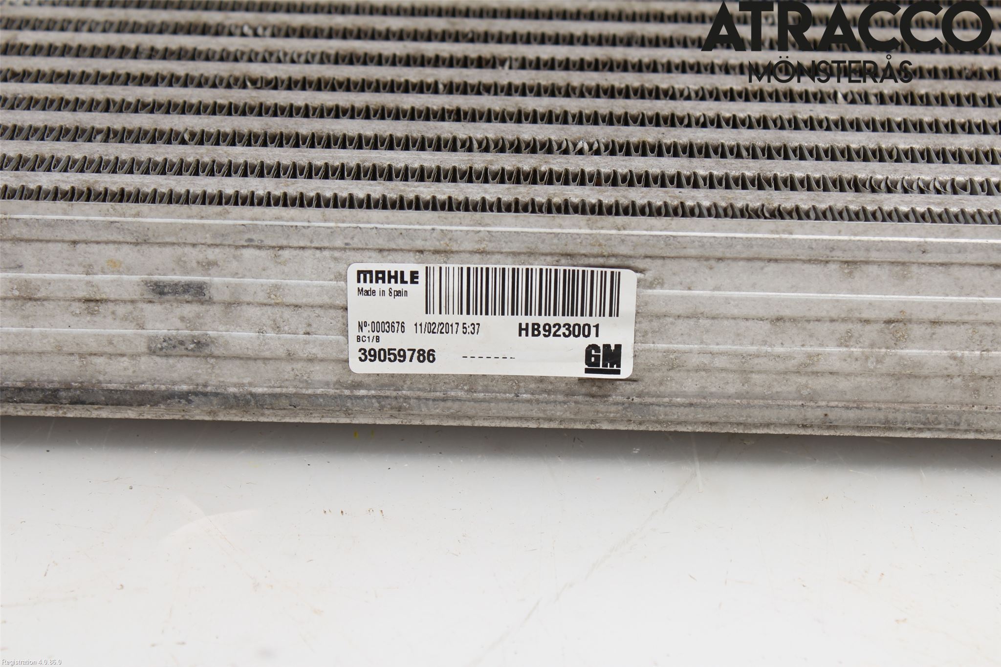 Opel CORSA E 15-19 Laddluft-Intercooler Kyl