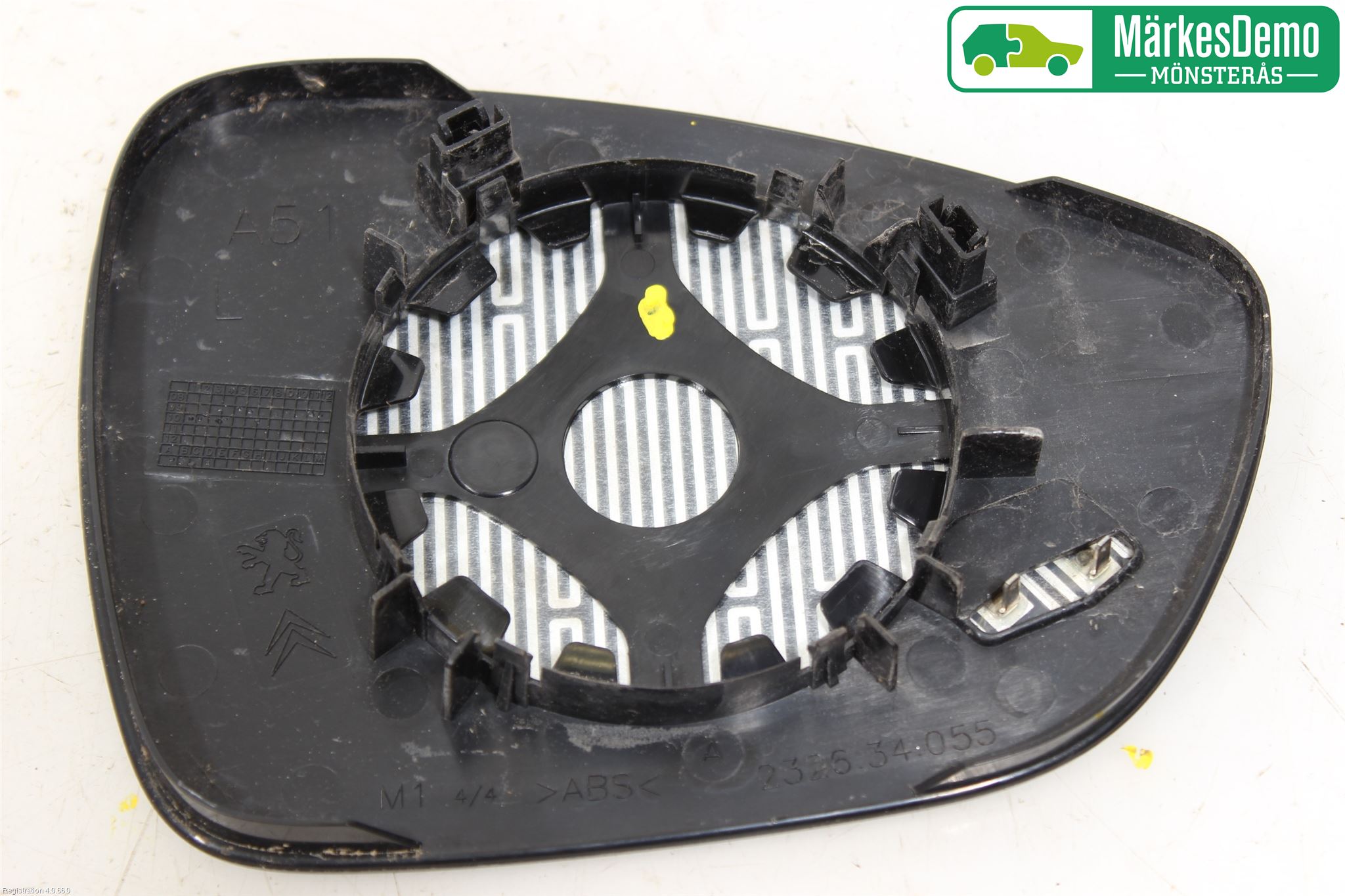 Citroen C3 10-17 Spegelglas Vä