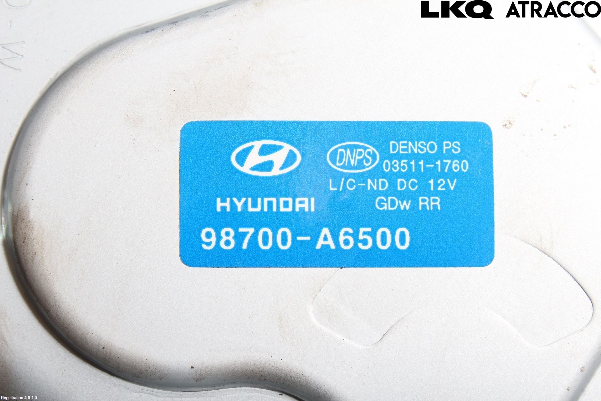 Hyundai i30 GD 13-17 Torkarmotor Baklucka