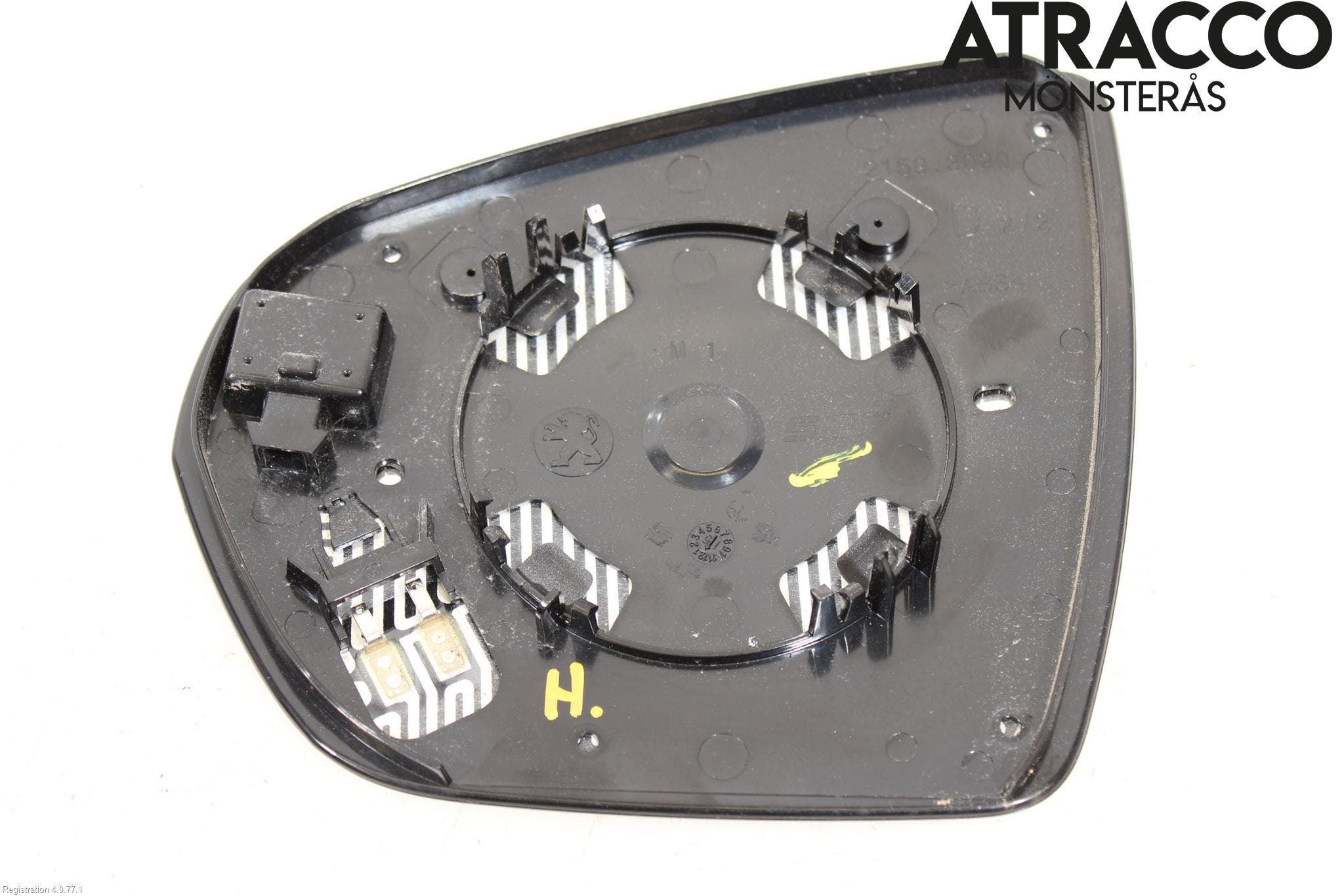 Peugeot 3008 17-24 Spegelglas Hö