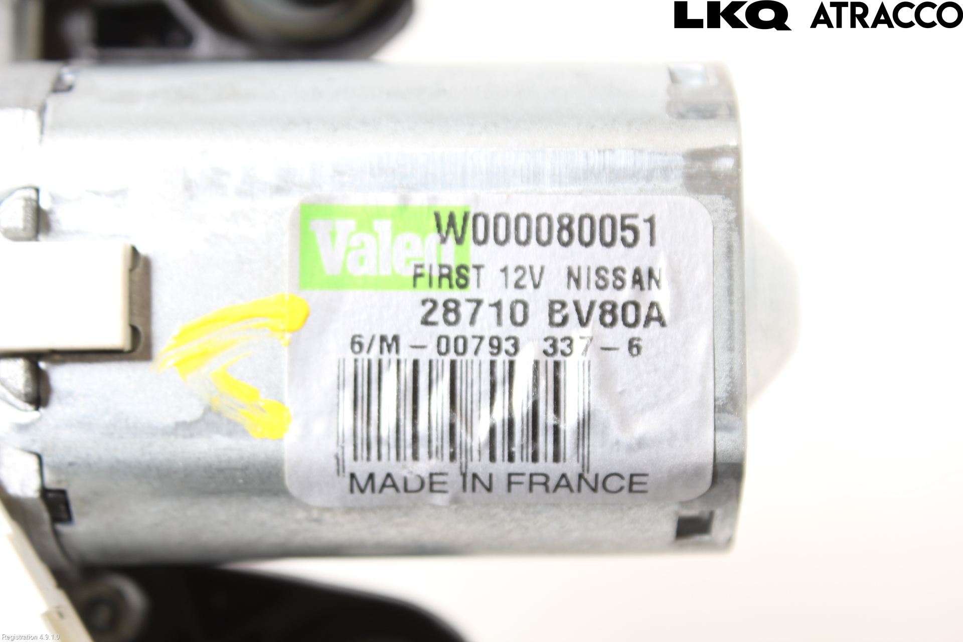 Nissan JUKE 14-19 Torkarmotor Baklucka