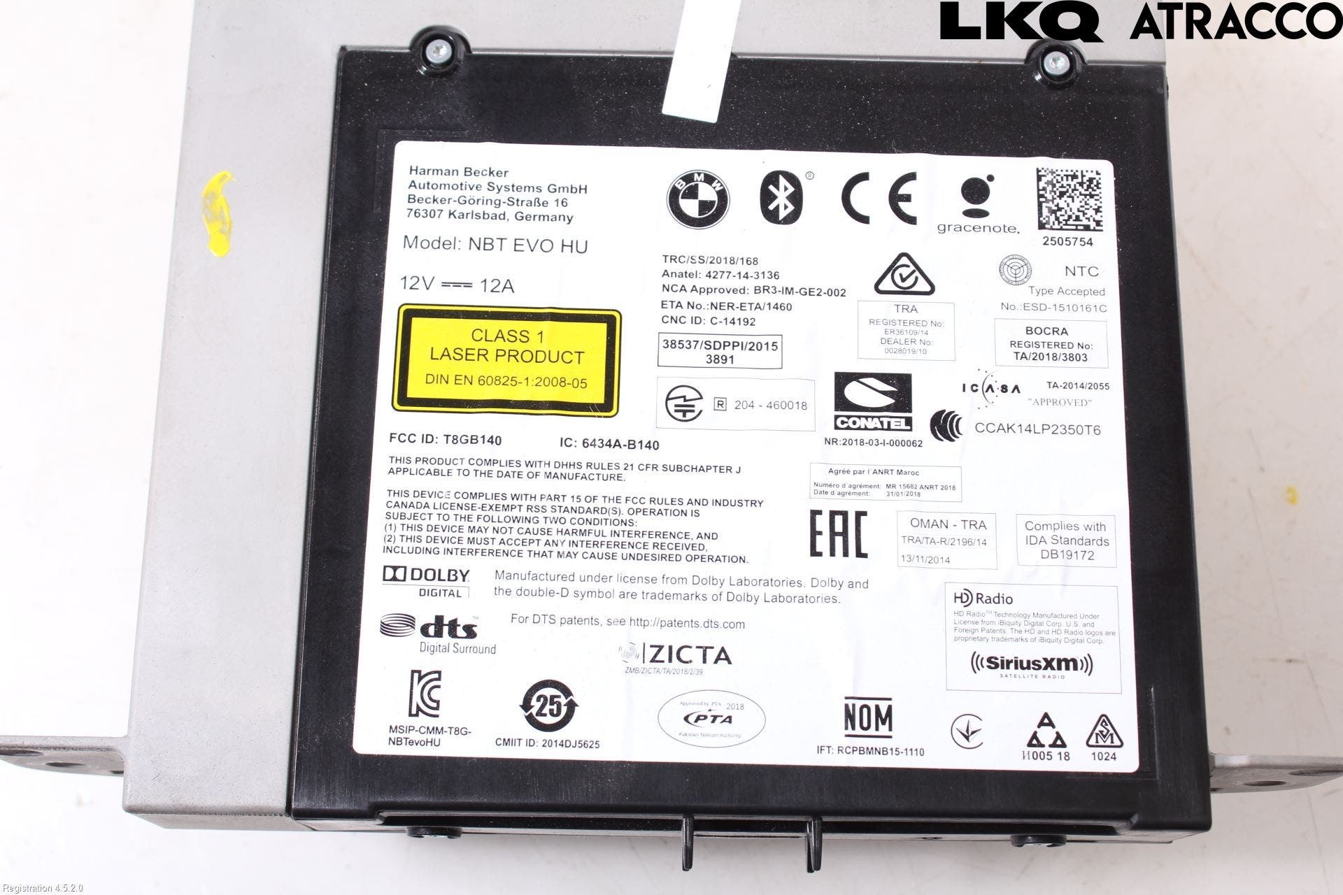 BMW 5 G30/G31/F90 17-23 Cd Radio - Multimediapanel