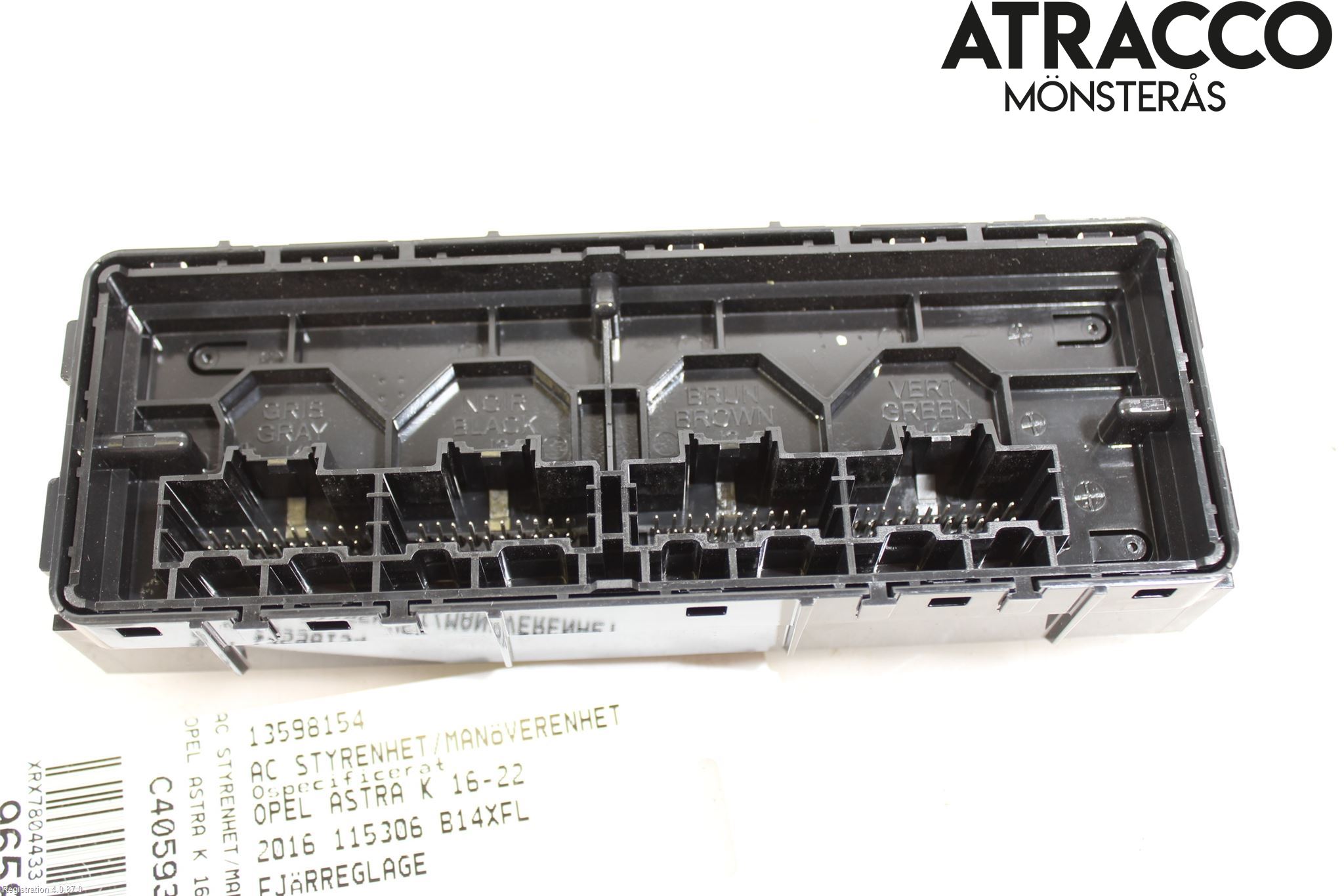 Opel ASTRA K 16-22 Ac Styrenhet Ac Manöveren
