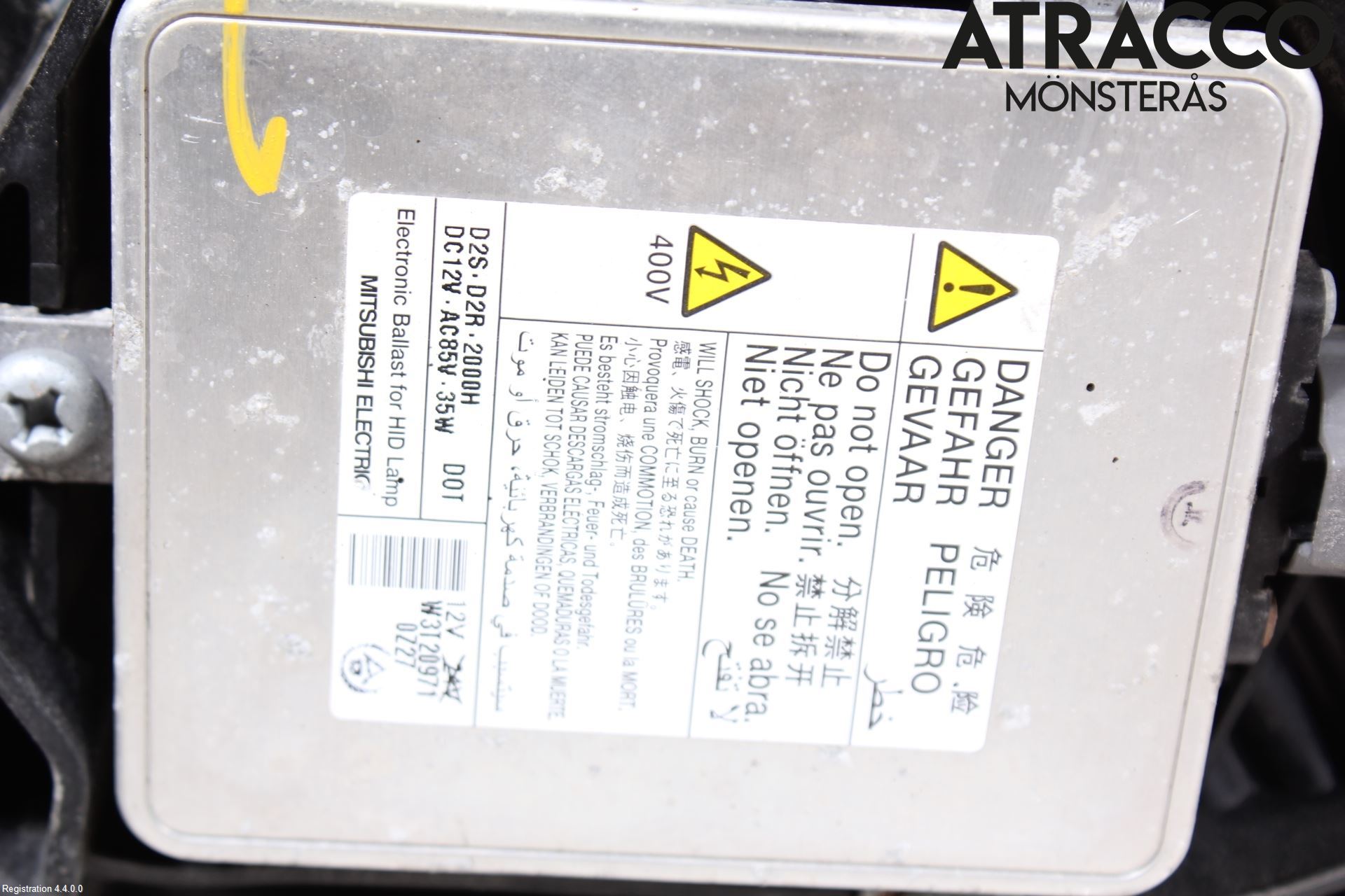 Mitsubishi ASX 10-22 Strålkastare Vänster