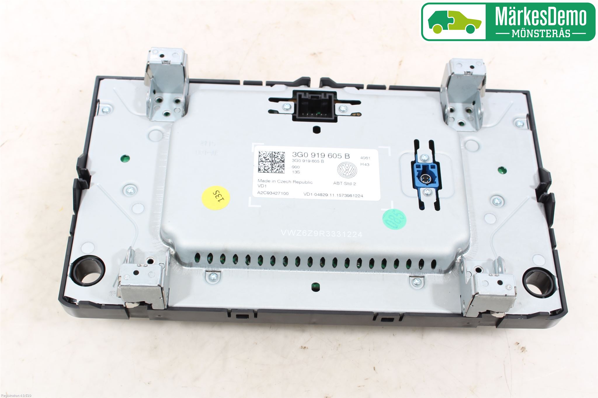 Volkswagen VW GOLF / E-GOLF VII 13-20 Multifunktionsdisplay