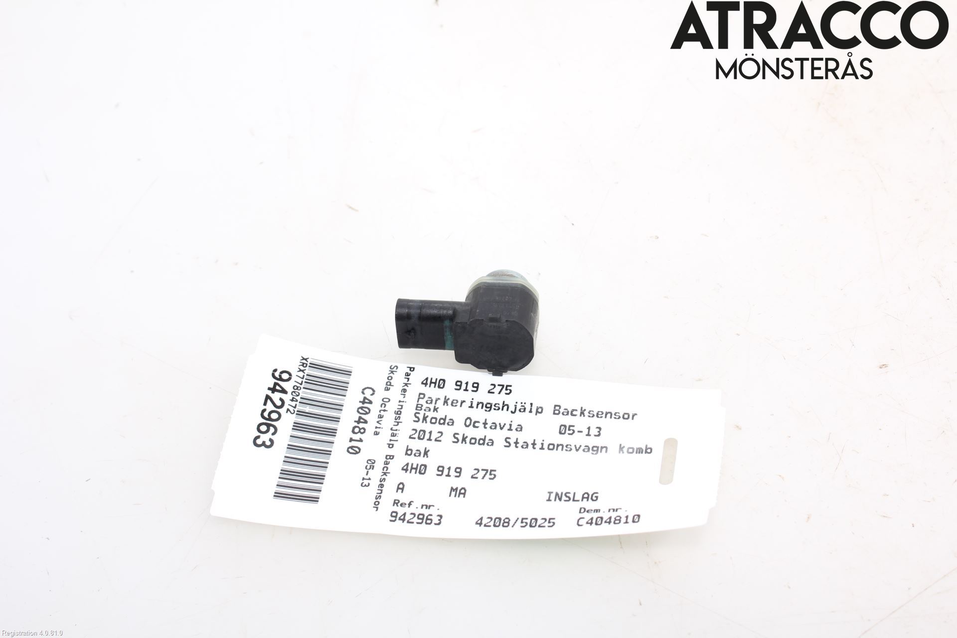 Skoda OCTAVIA (1Z) 05-13 Parkeringshjälp Backsensor