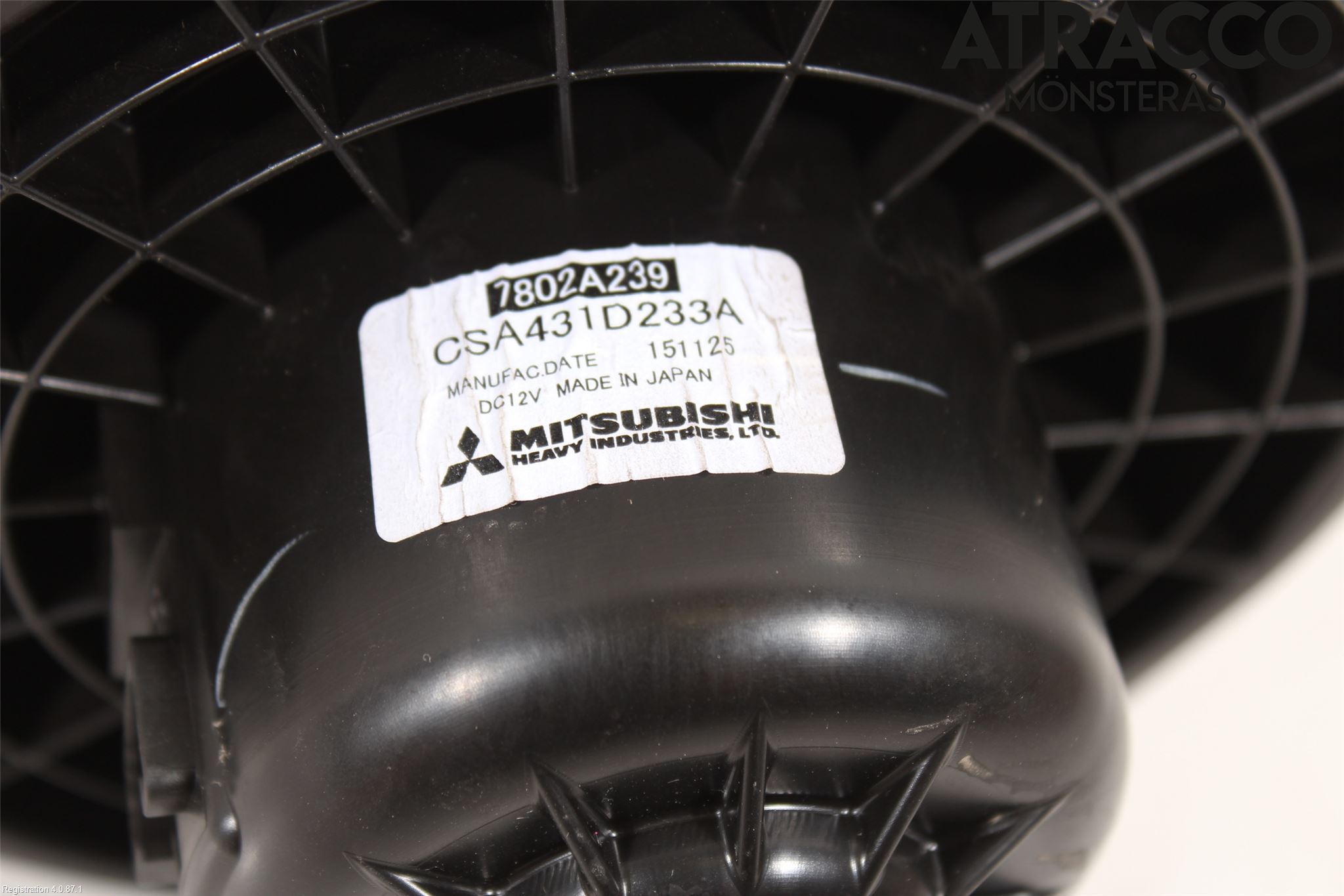 Mitsubishi ASX 10-22 Värmefläkt