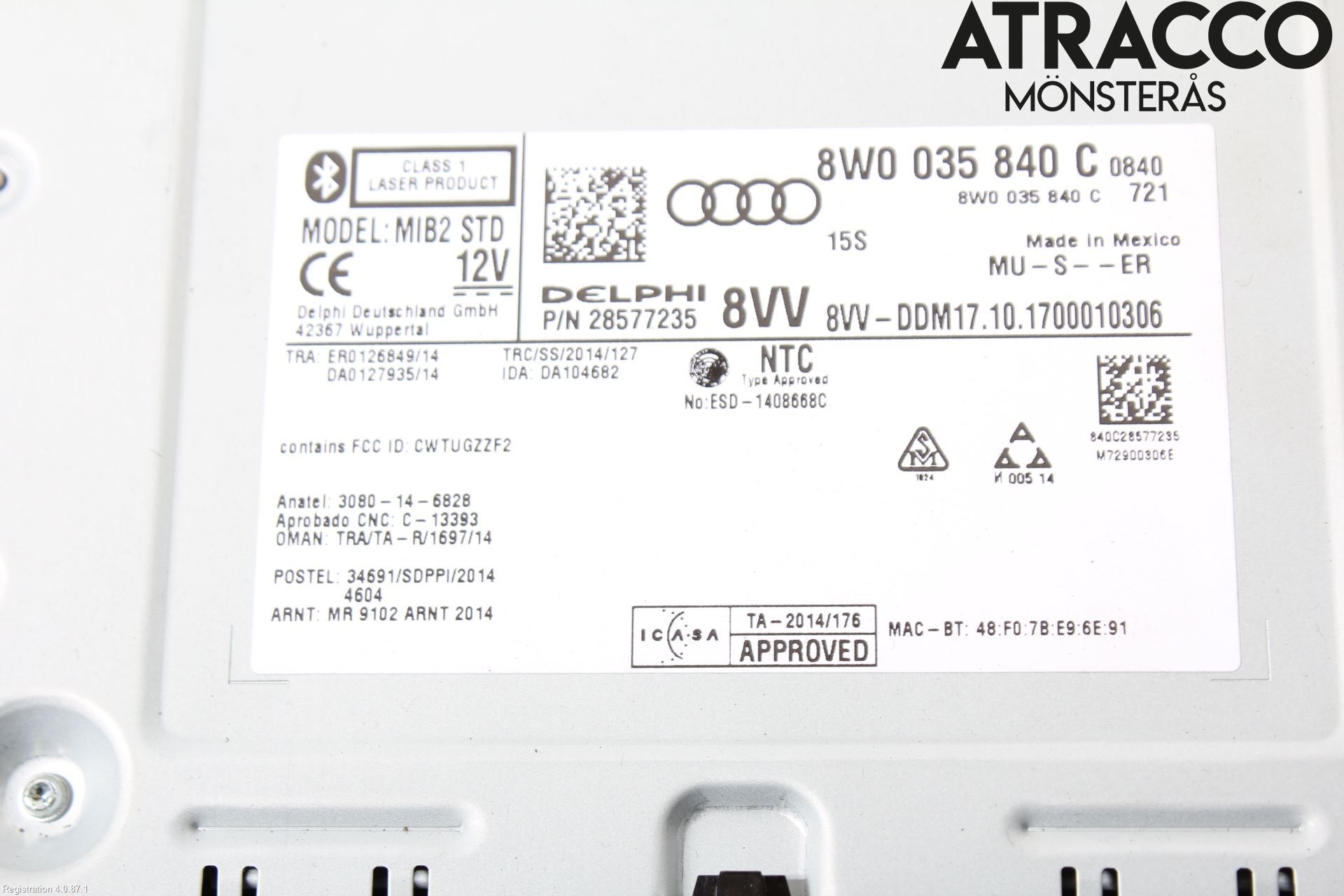 Audi Q5/SQ5 17- Radio