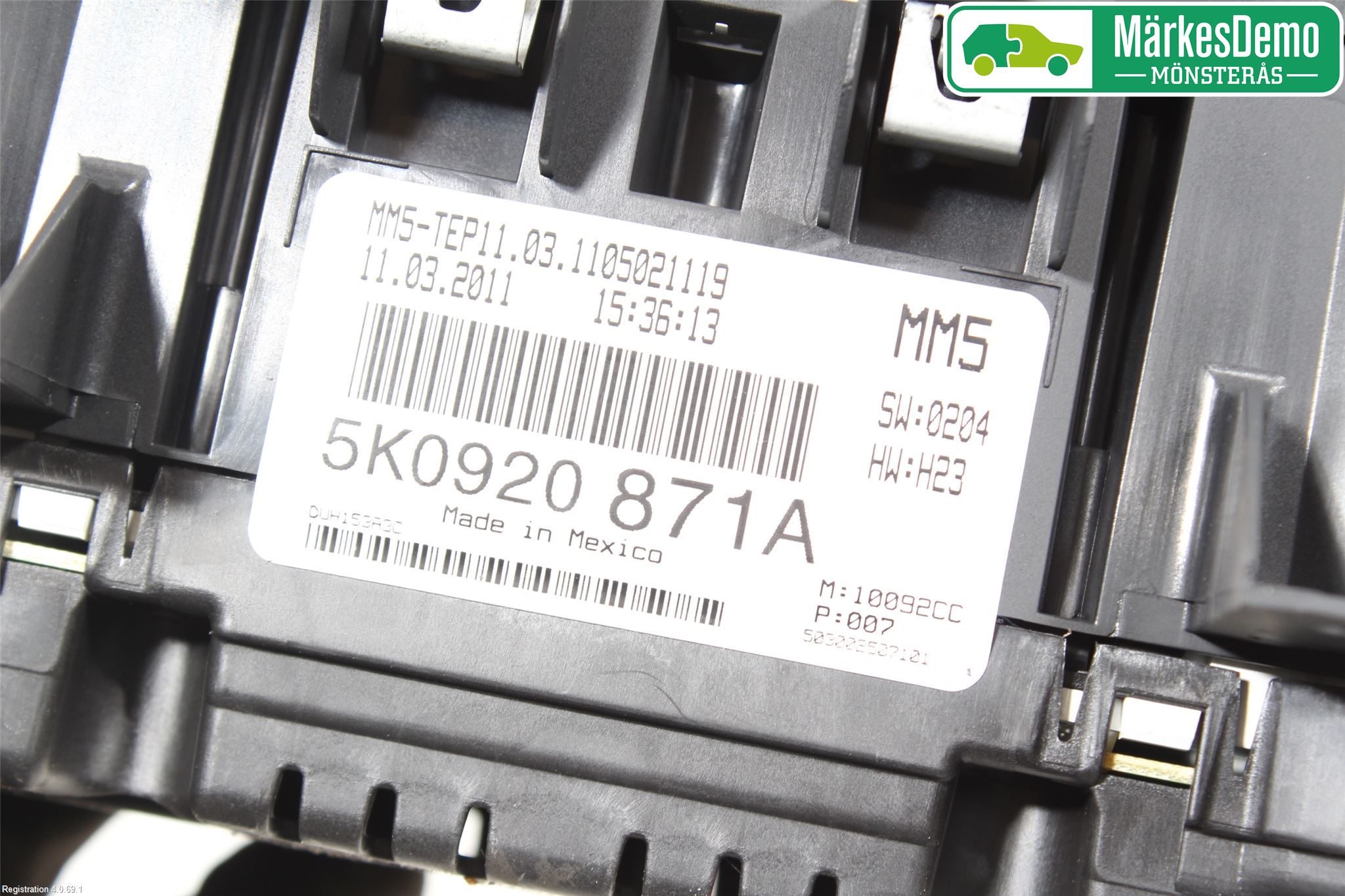 Volkswagen VW GOLF VI 09-13 Instrument Komb