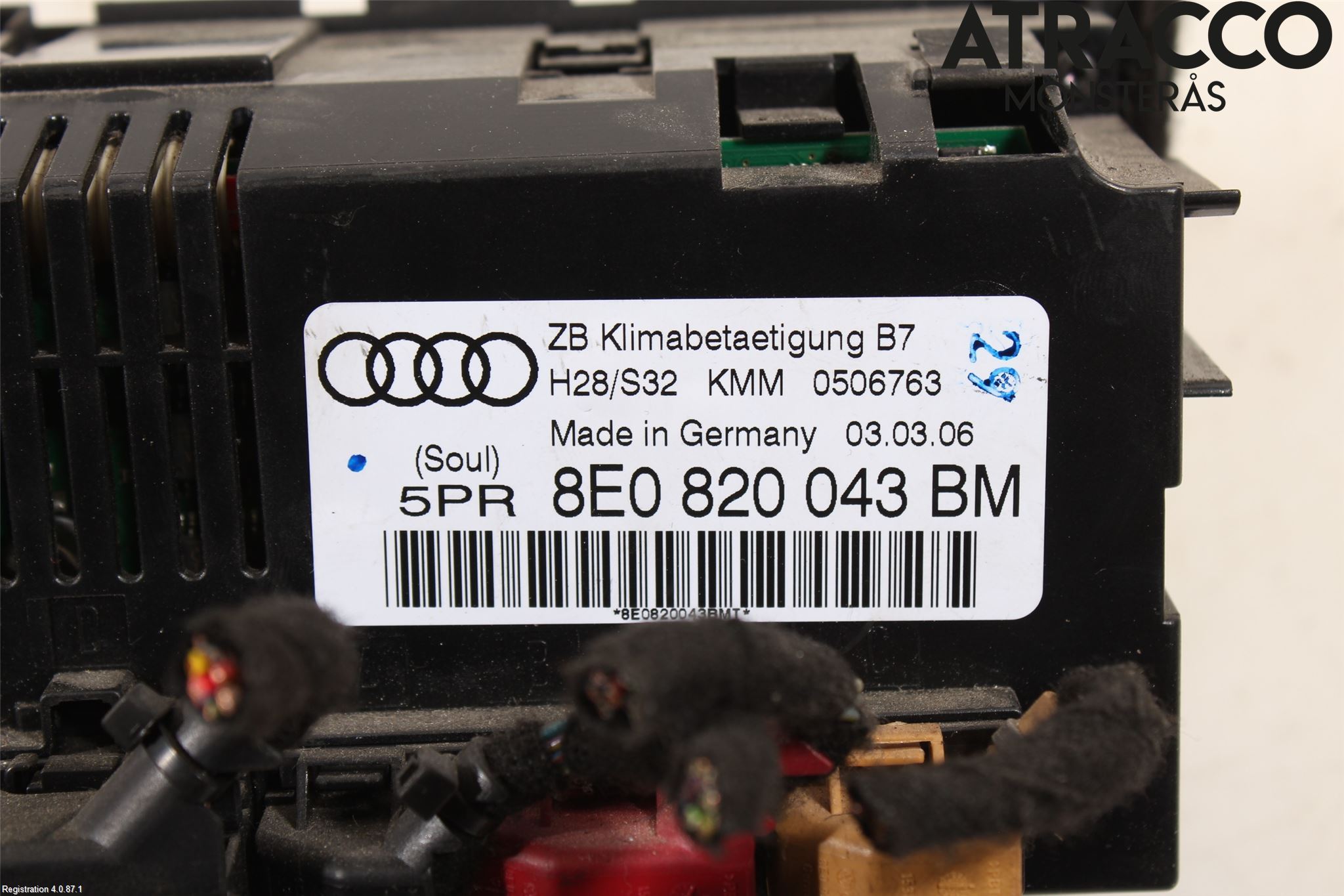 Audi A4/S4 05-07 Ac Styrenhet Ac Manöveren