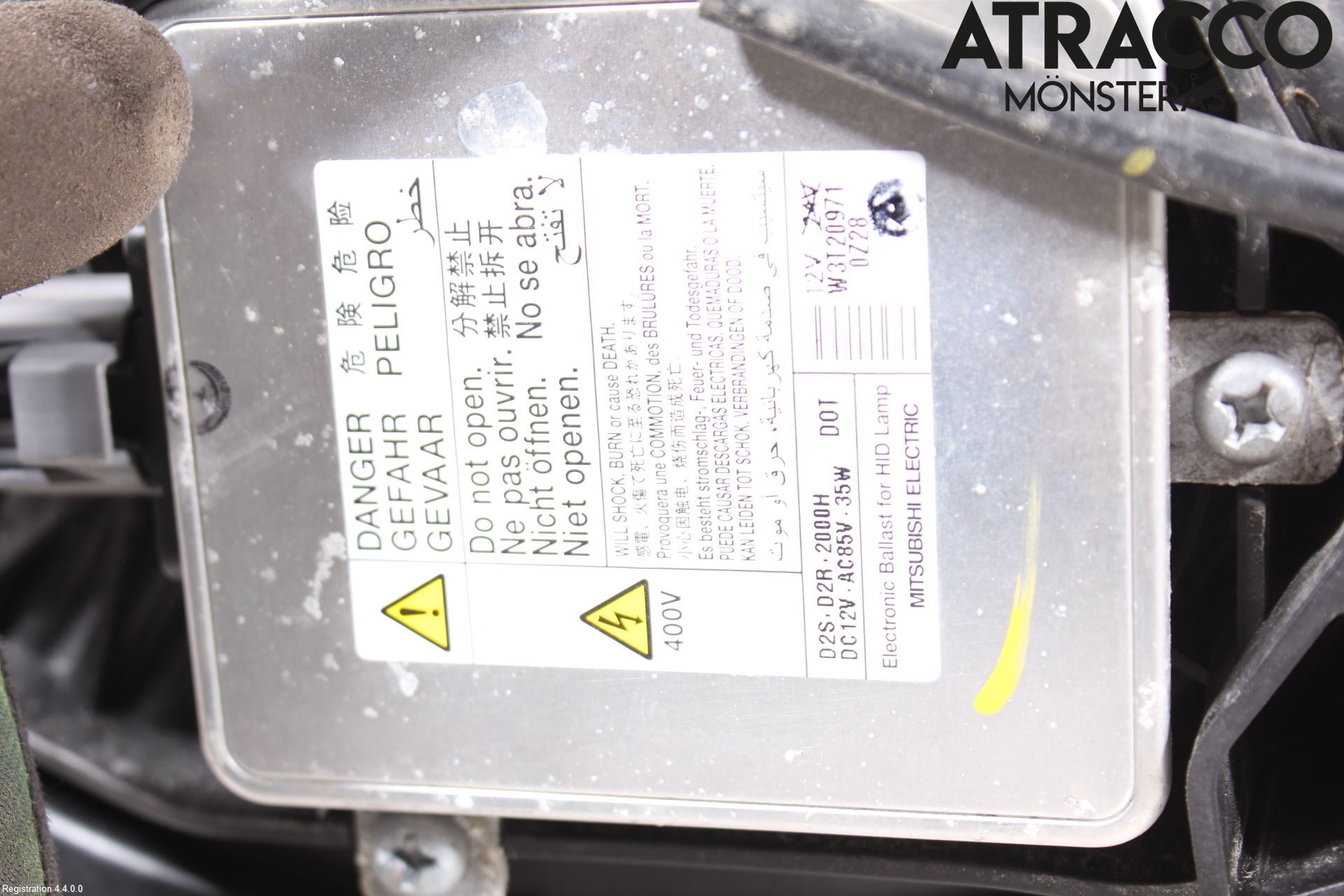 Mitsubishi ASX 10-22 Strålkastare Höger