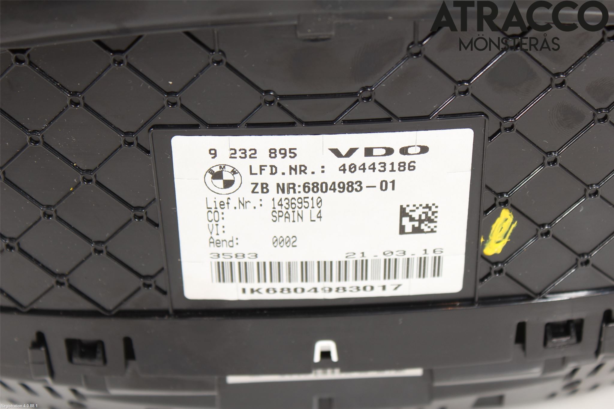BMW 4 F32/F33/F82/F83 13-20 Instrument Komb