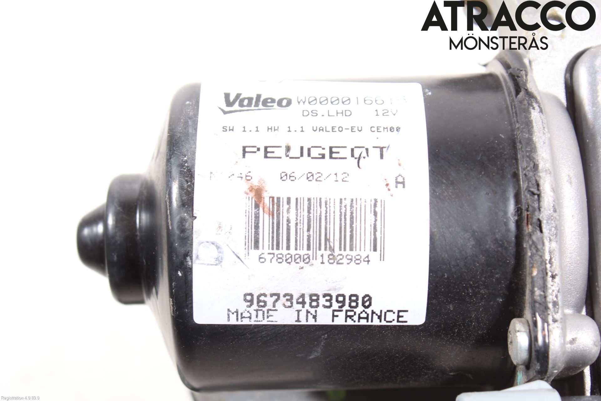 Peugeot RCZ Torkarmotor Vindruta