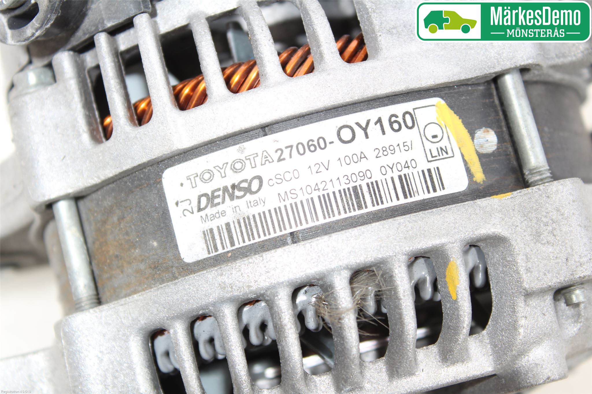 Toyota YARIS XP130 15-20 Generator