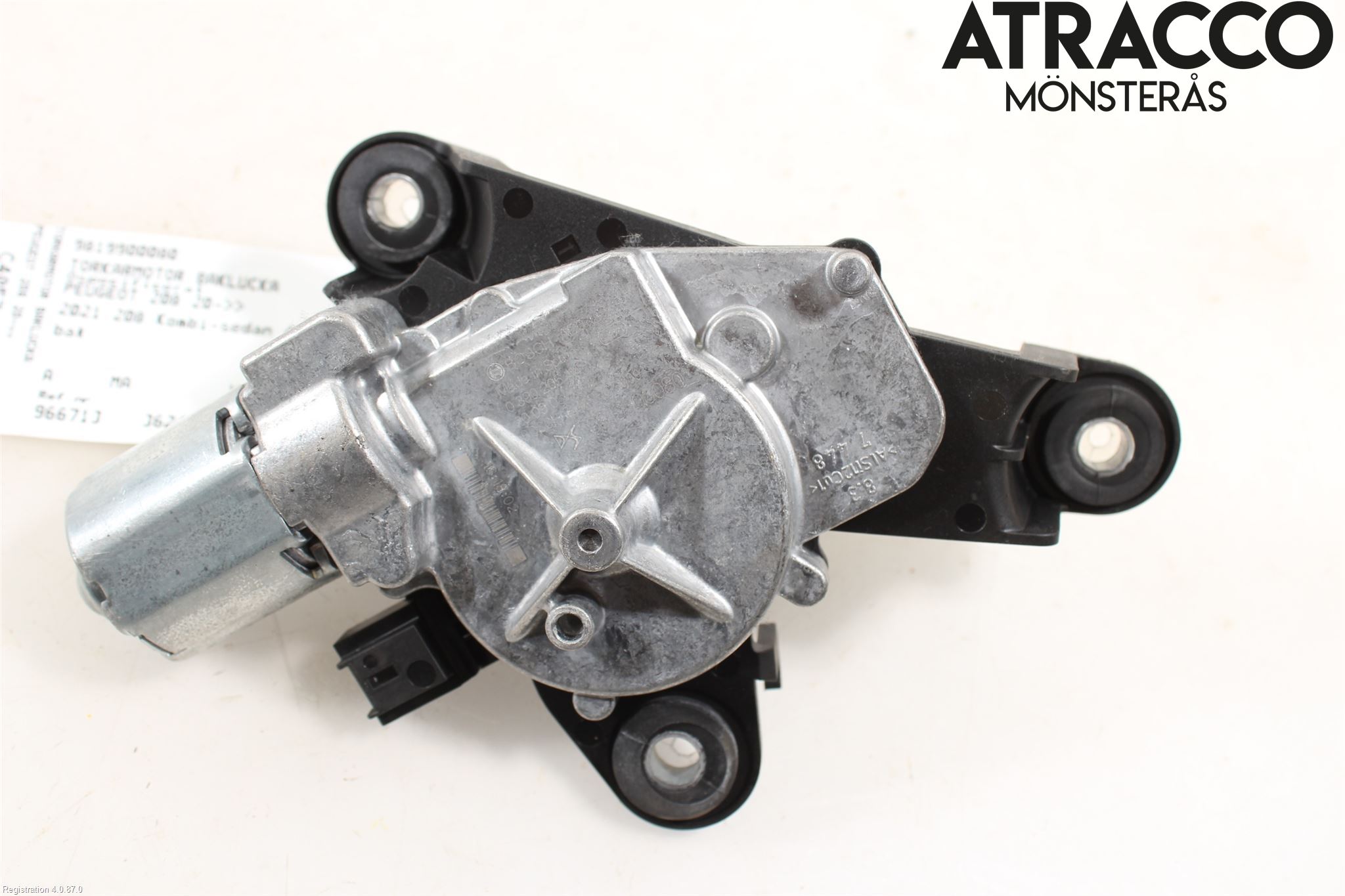 Peugeot 208/E-208 20- Torkarmotor Baklucka