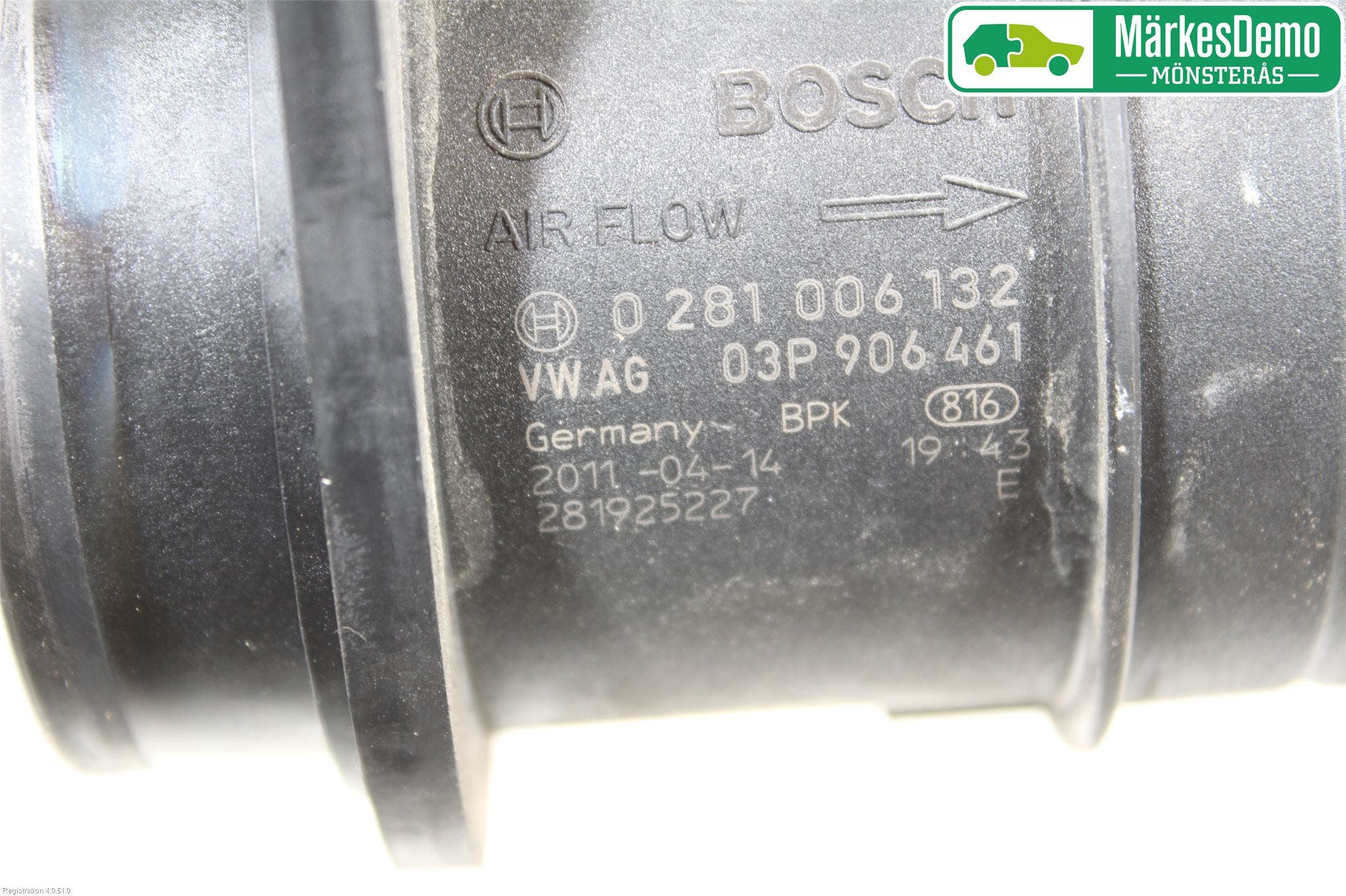 Skoda ROOMSTER Injluftmassamätare