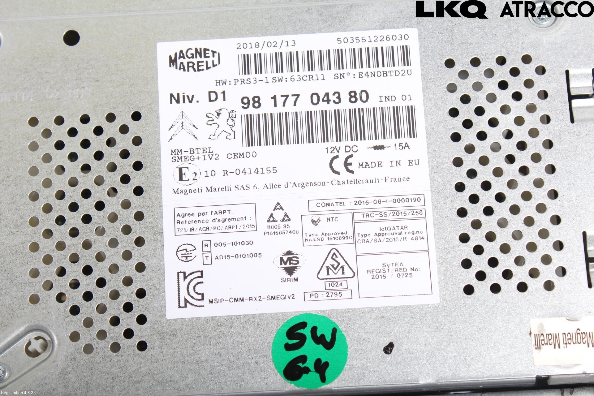 Citroen BERLINGO 08-18 Cd Radio - Multimediapanel