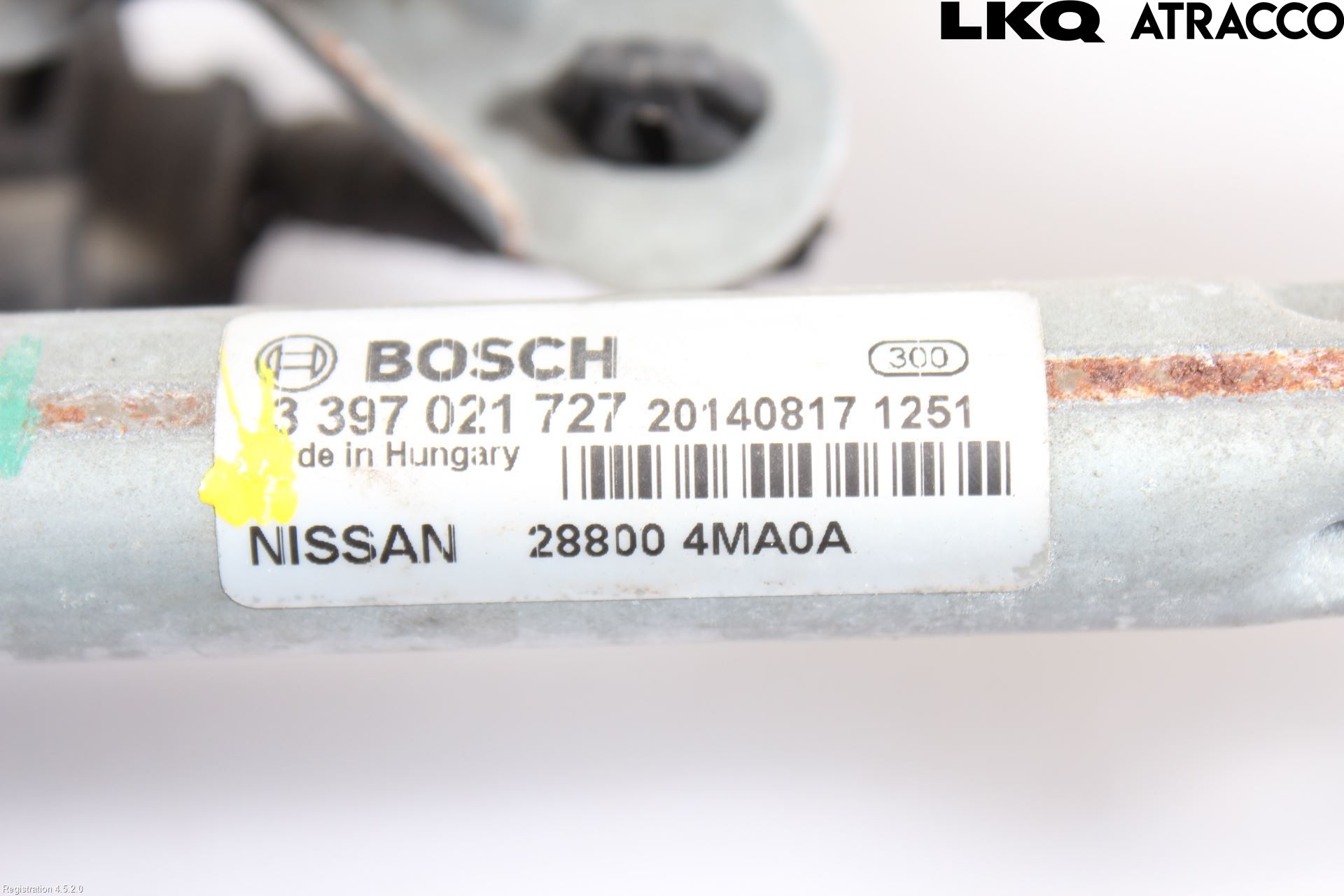 Nissan PULSAR Torkarmekanism Vindruta